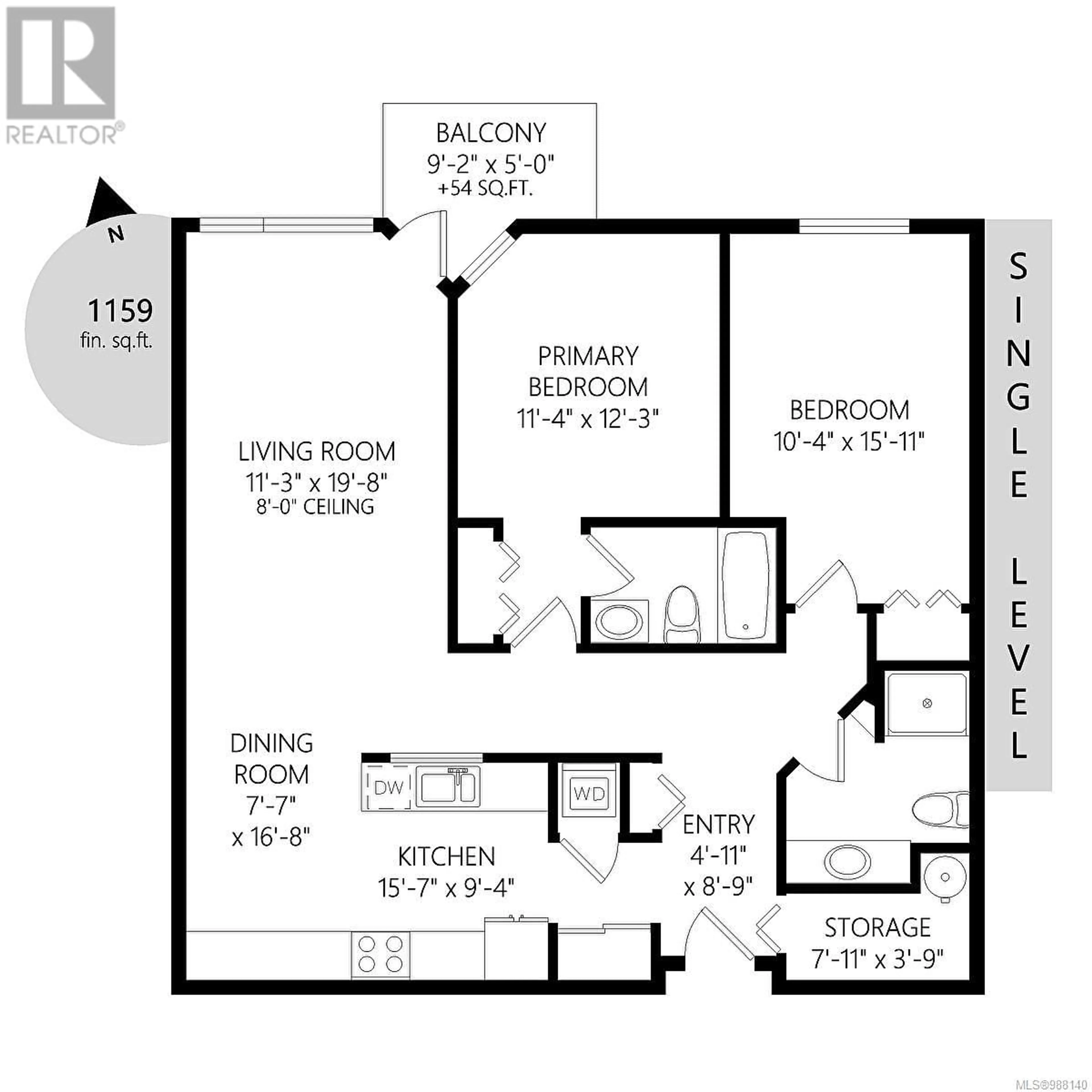 Floor plan for 304 4535 Viewmont Ave, Saanich British Columbia V8Z5L3