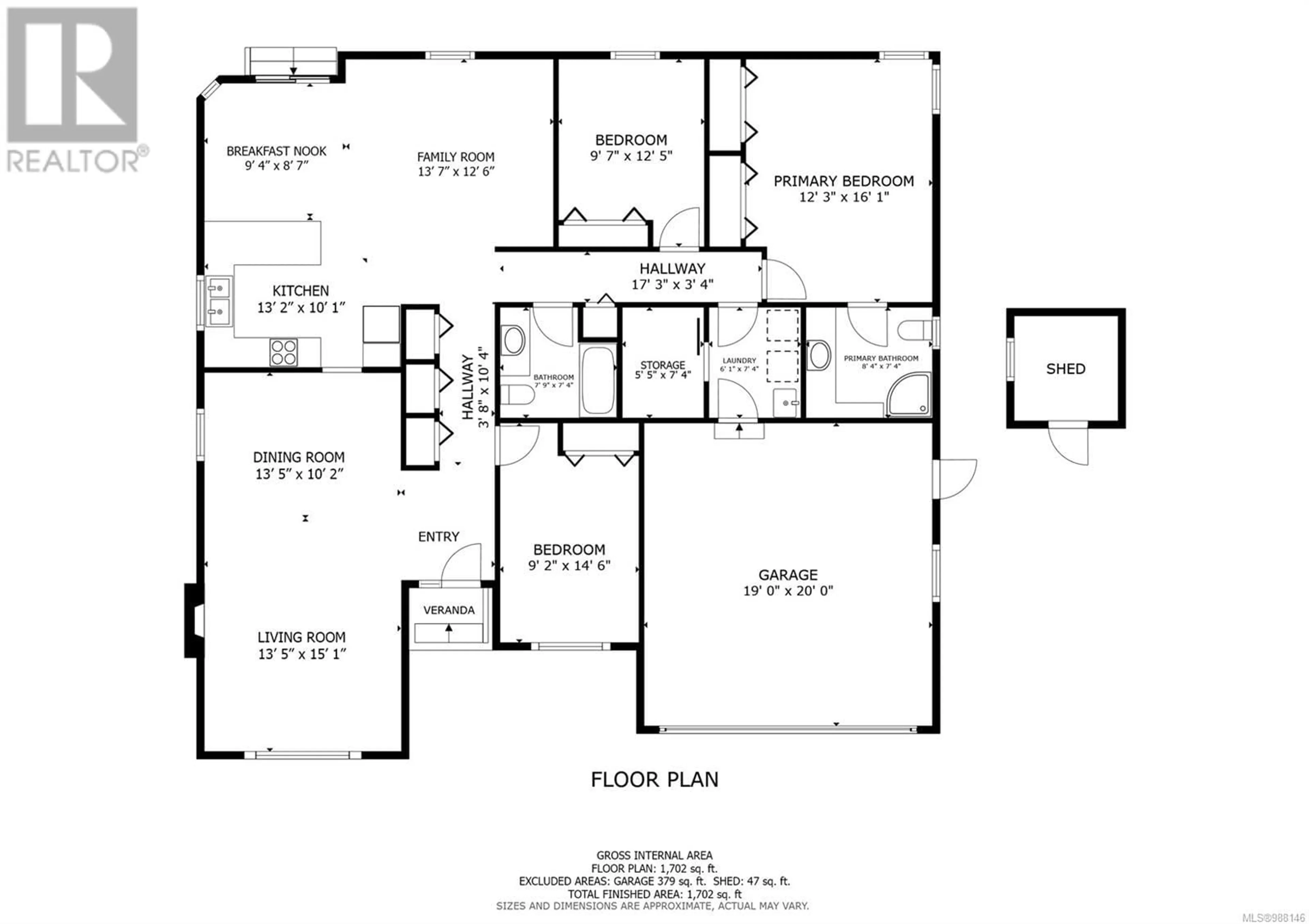 Floor plan for 3453 Worthing Pl, Campbell River British Columbia V9W8G2