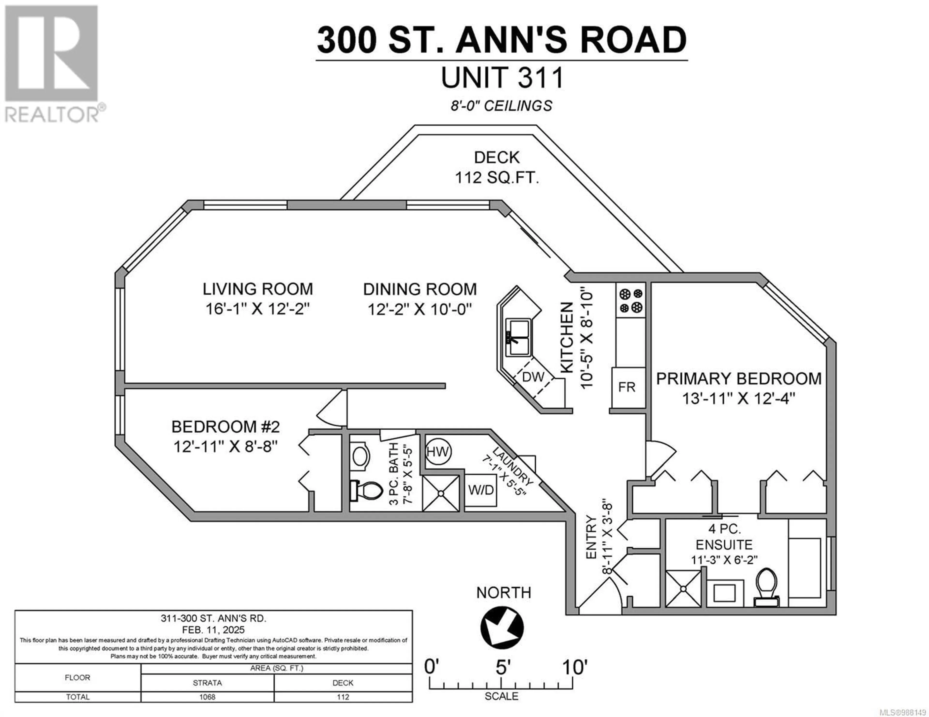 Floor plan for 311 - 300 ST. ANN'S ROAD, Campbell River British Columbia V9W4C6