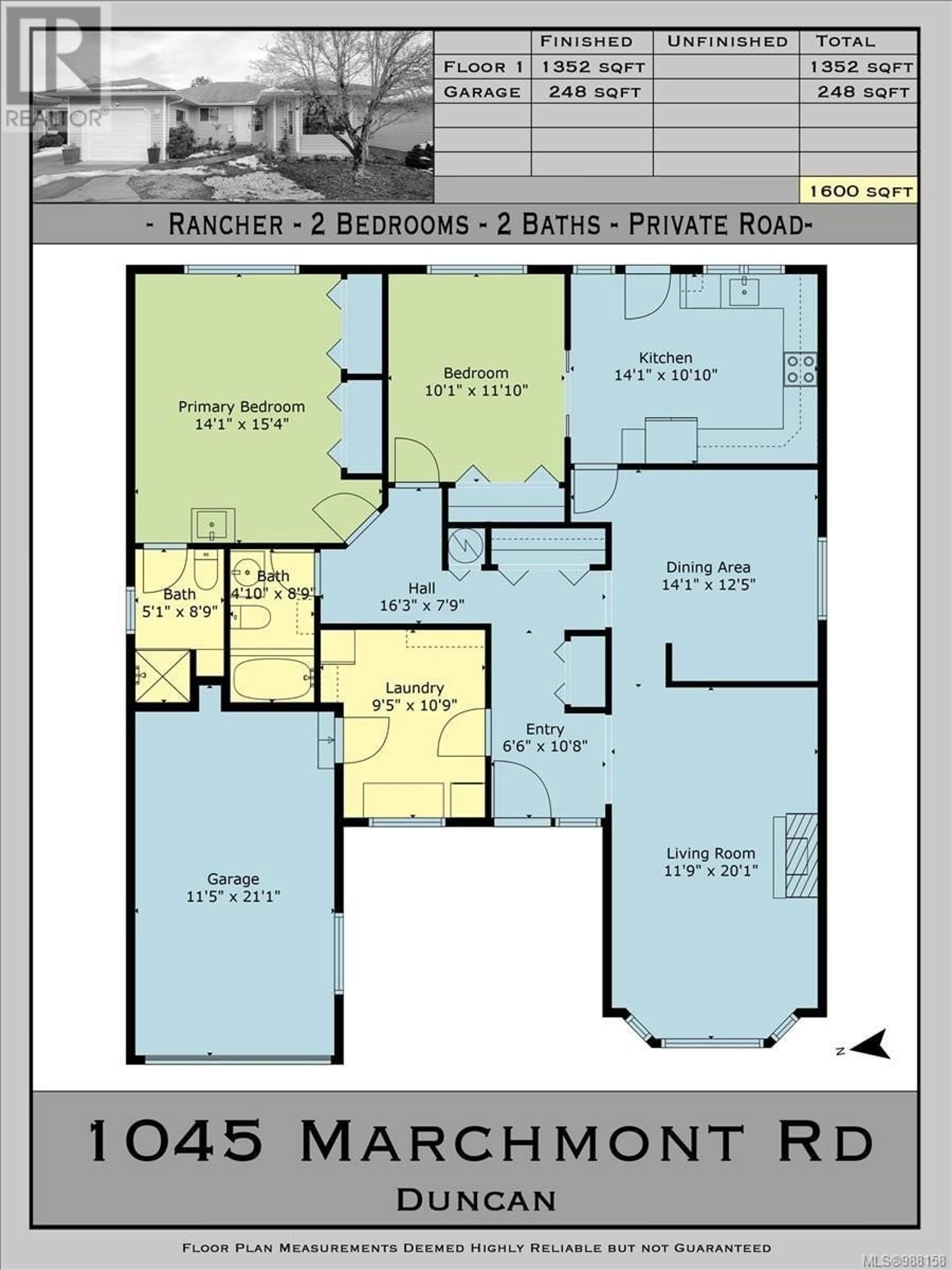 Floor plan for 1045 Marchmont Rd, Duncan British Columbia V9L2M7