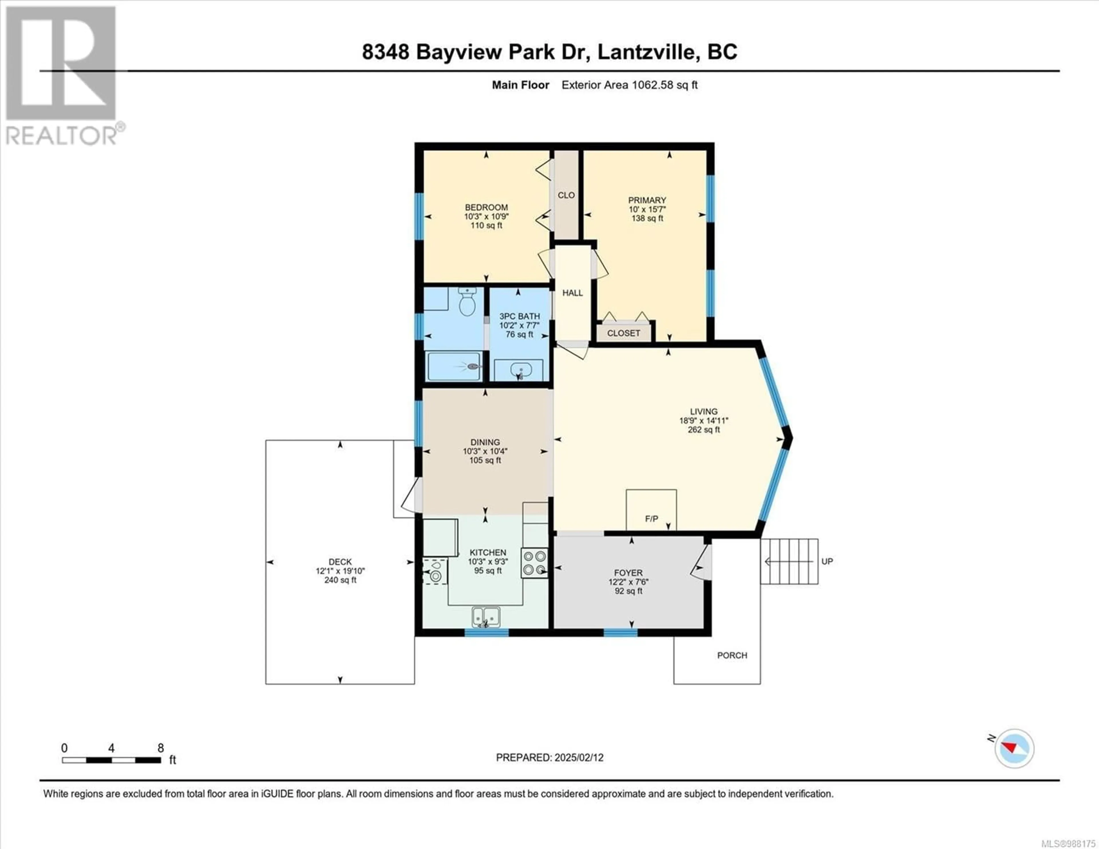 Floor plan for 8348 Bayview Park Dr, Lantzville British Columbia V0R2H0