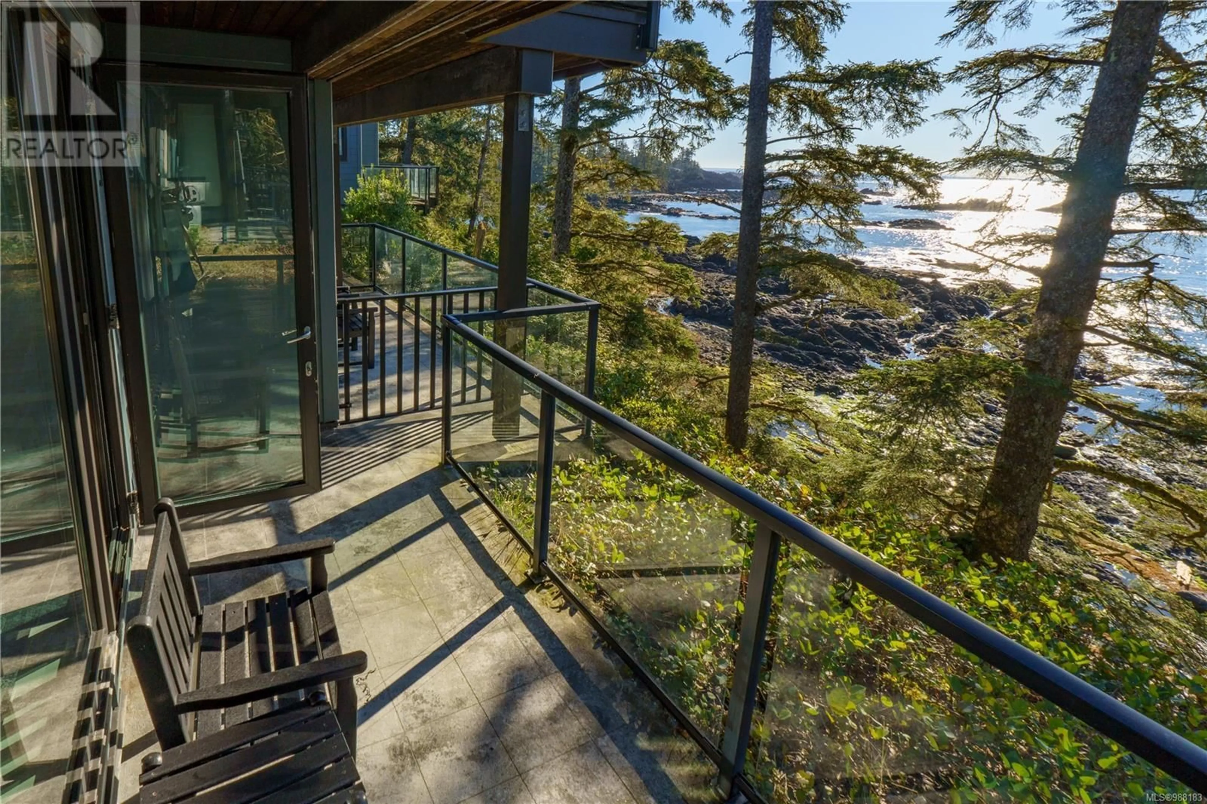 Patio, water/lake/river/ocean view for 1402 596 Marine Dr, Ucluelet British Columbia V0R3A0