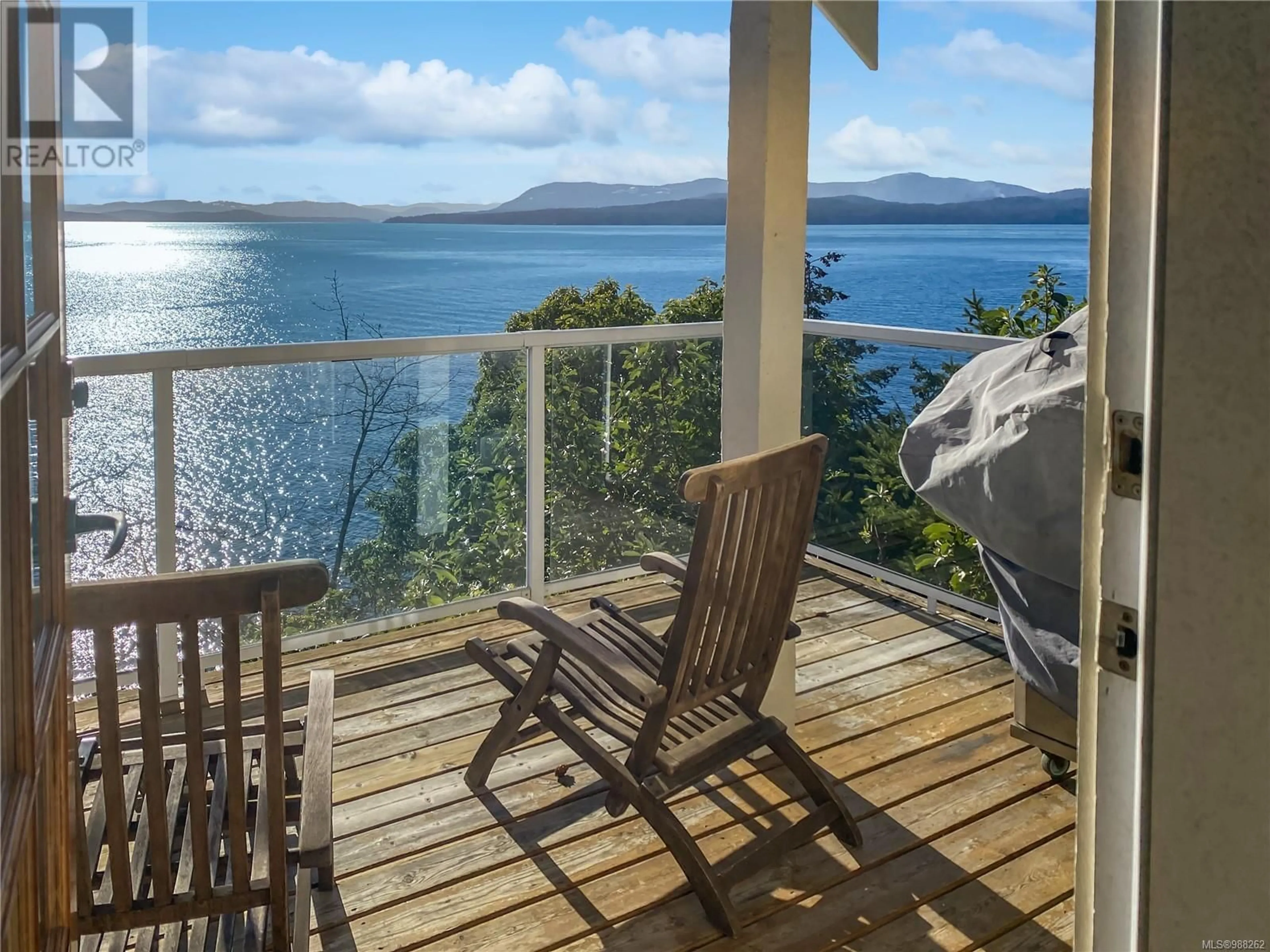 Balcony in the apartment, water/lake/river/ocean view for 10B 2315 Mackinnon Rd, Pender Island British Columbia V0N2M1