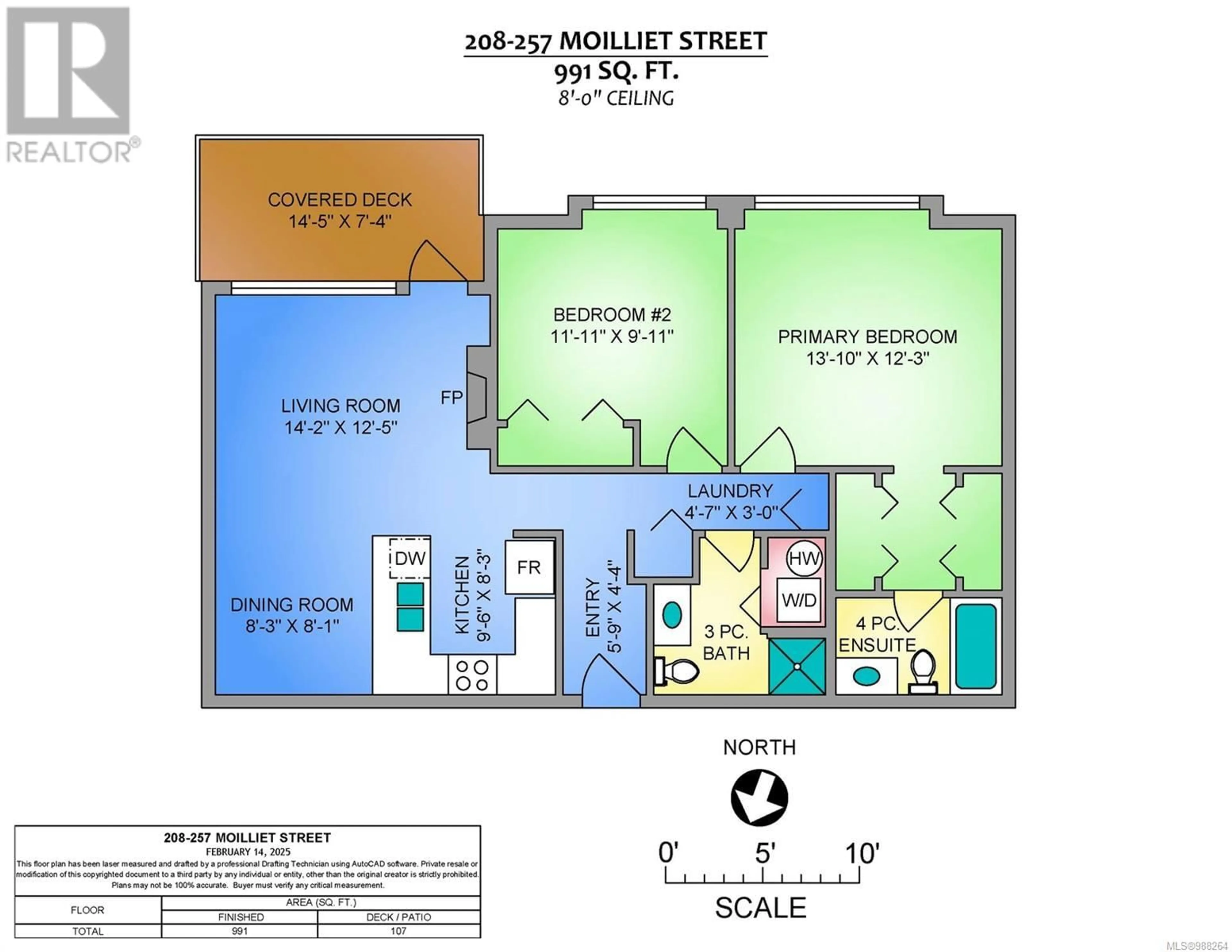 Floor plan for 208 257 Moilliet St S, Parksville British Columbia V9P0B3