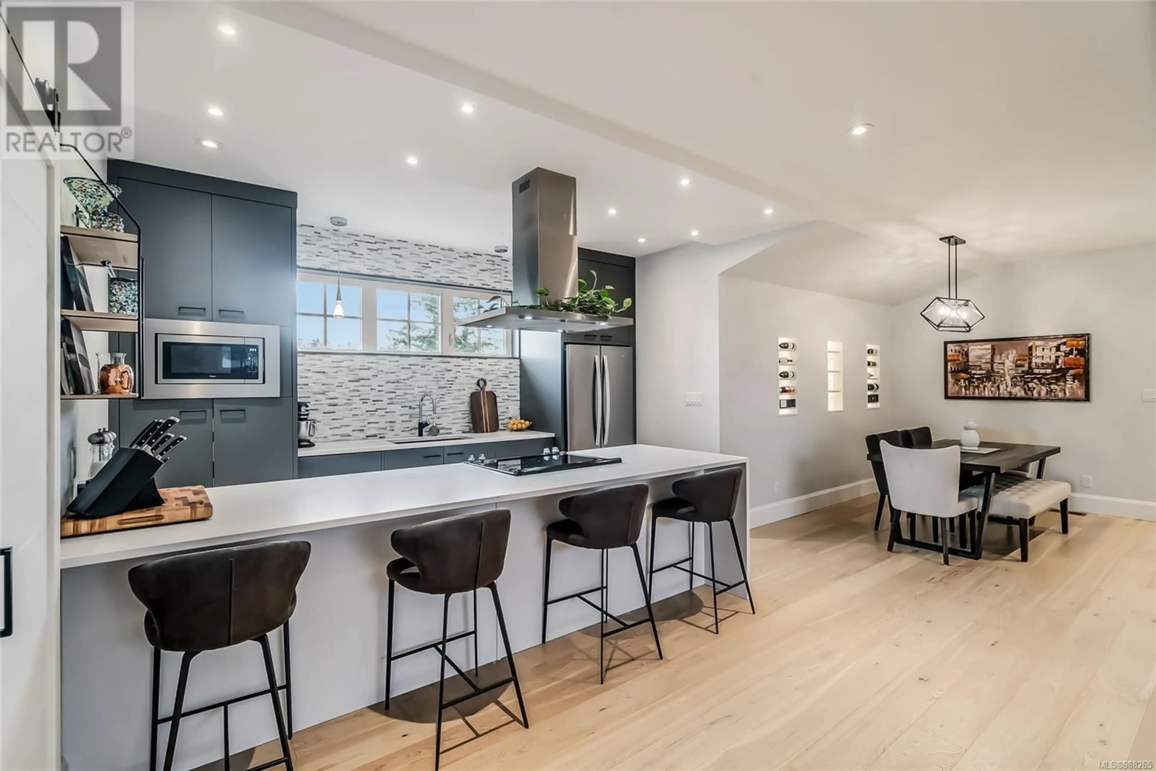 Open concept kitchen, ceramic/tile floor for 1931 Legacy Pl, Nanaimo British Columbia V9X1M2