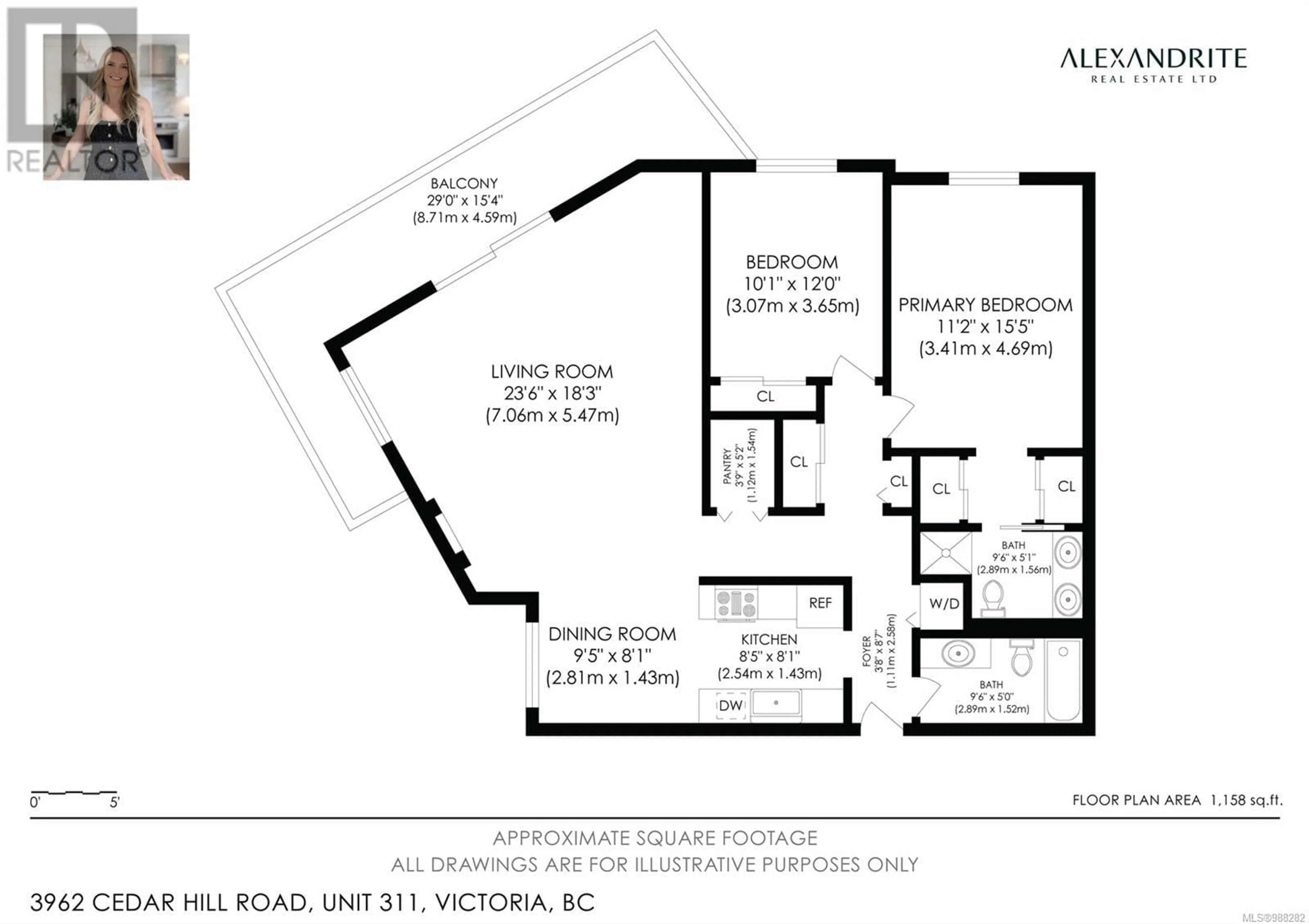 Floor plan for 311 3962 Cedar Hill Rd, Saanich British Columbia V8N3B8