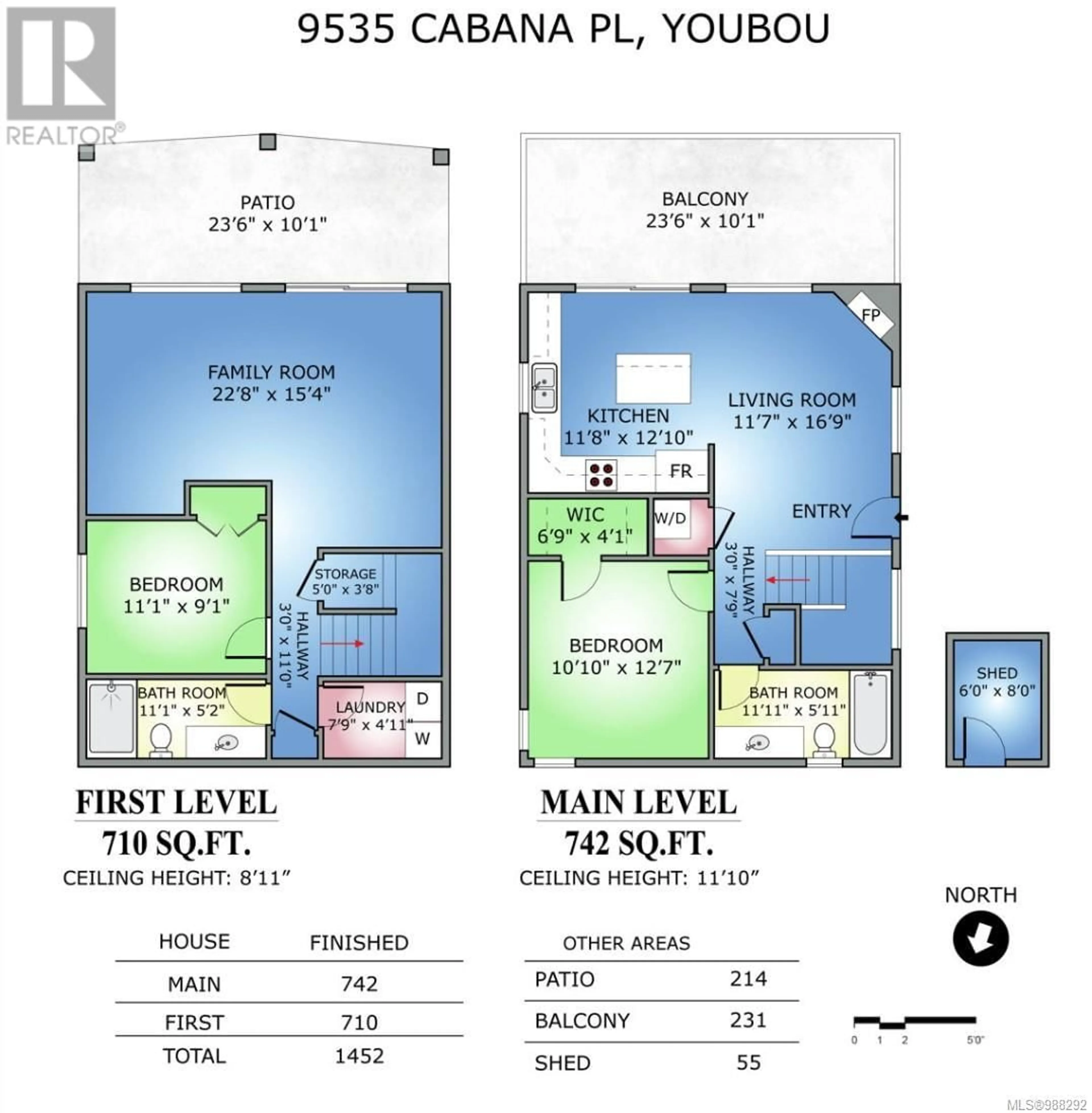 Floor plan for 9535 CABANA PLACE, Lake Cowichan British Columbia V0R2G1