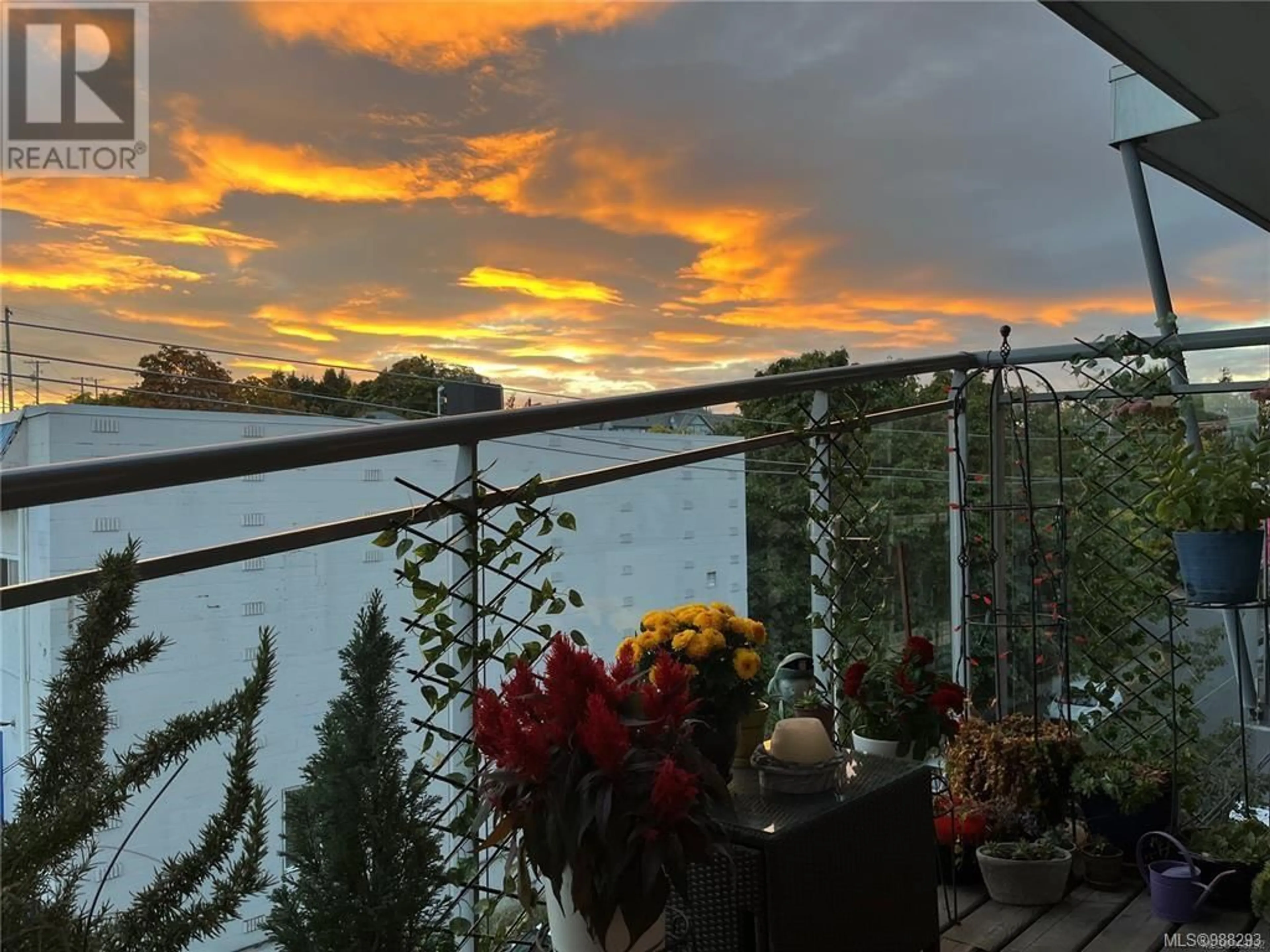 Balcony in the apartment, water/lake/river/ocean view for 413 797 Tyee Rd, Victoria British Columbia V9A7R4