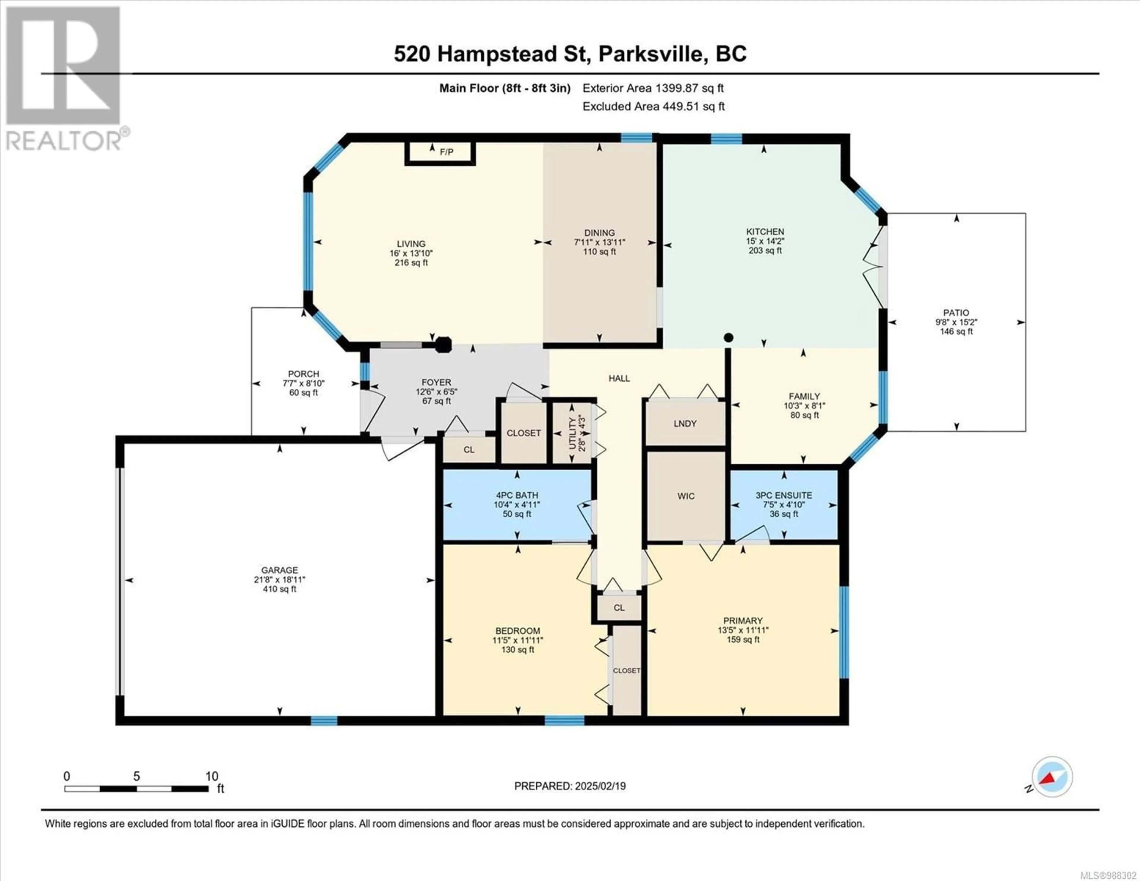 Floor plan for 520 Hampstead St, Parksville British Columbia V9P2T7