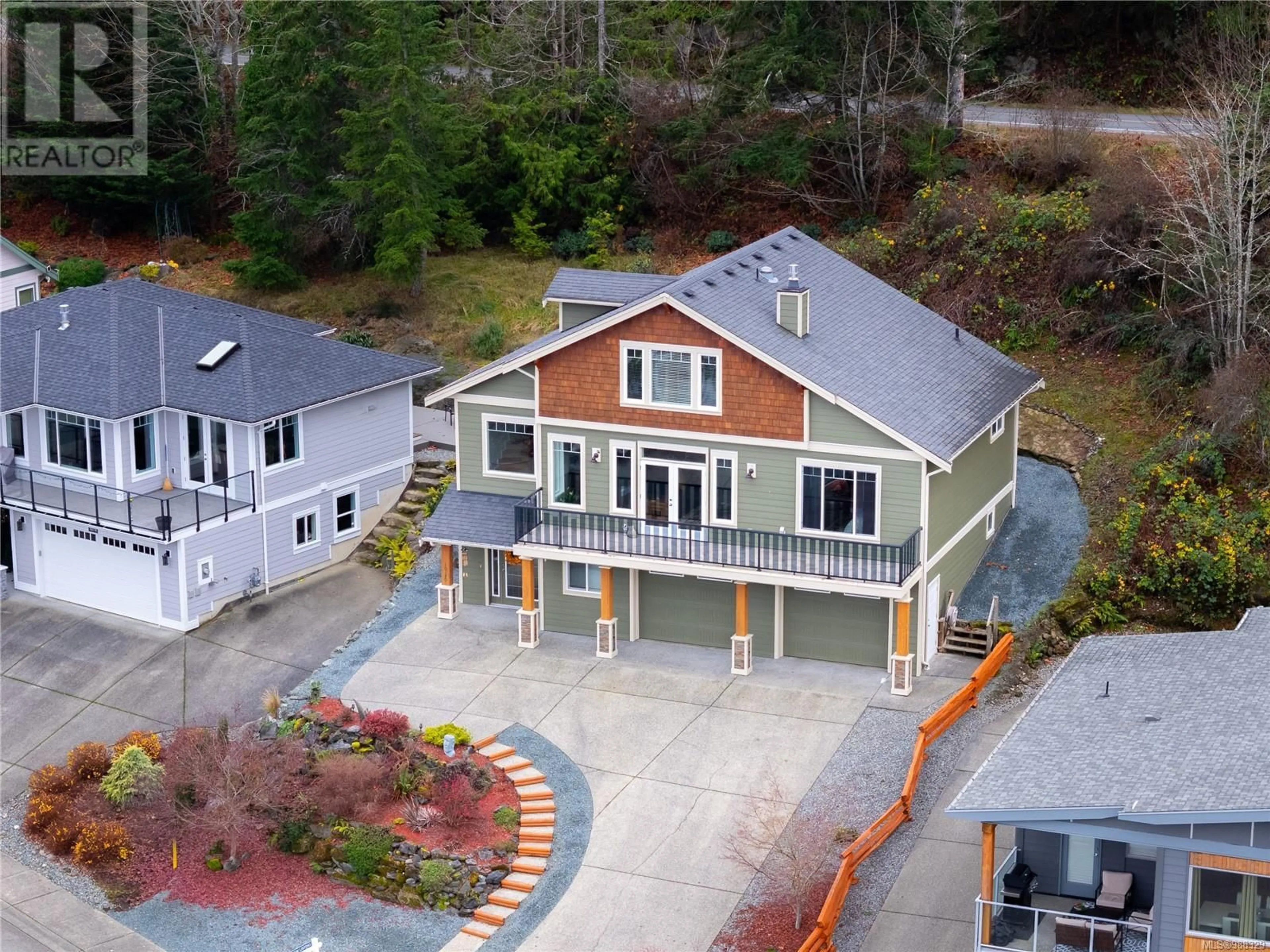 A pic from outside/outdoor area/front of a property/back of a property/a pic from drone, unknown for 10120 Orca View Terr, Chemainus British Columbia V0R1K2