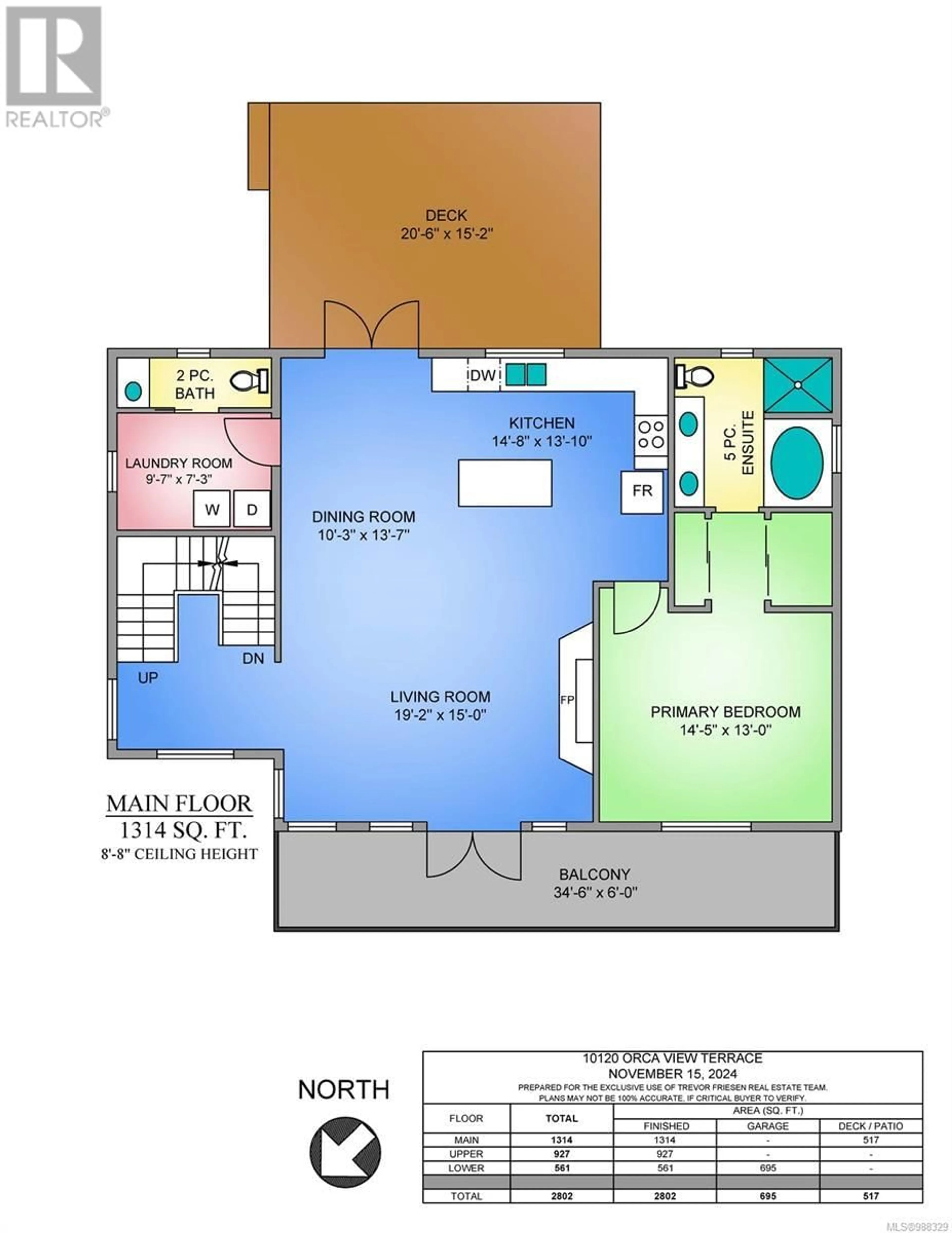 Floor plan for 10120 Orca View Terr, Chemainus British Columbia V0R1K2