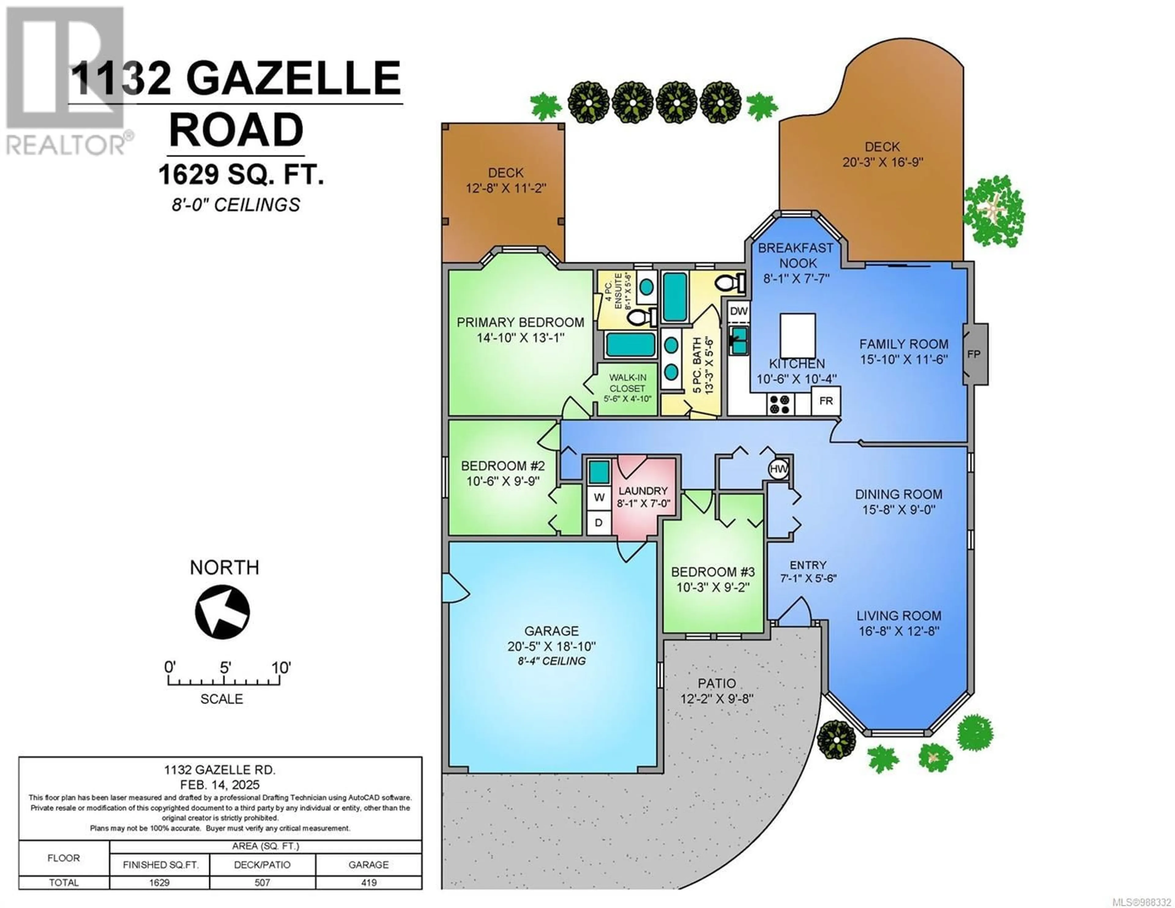 Floor plan for 1132 Gazelle Rd, Campbell River British Columbia V9W7J8