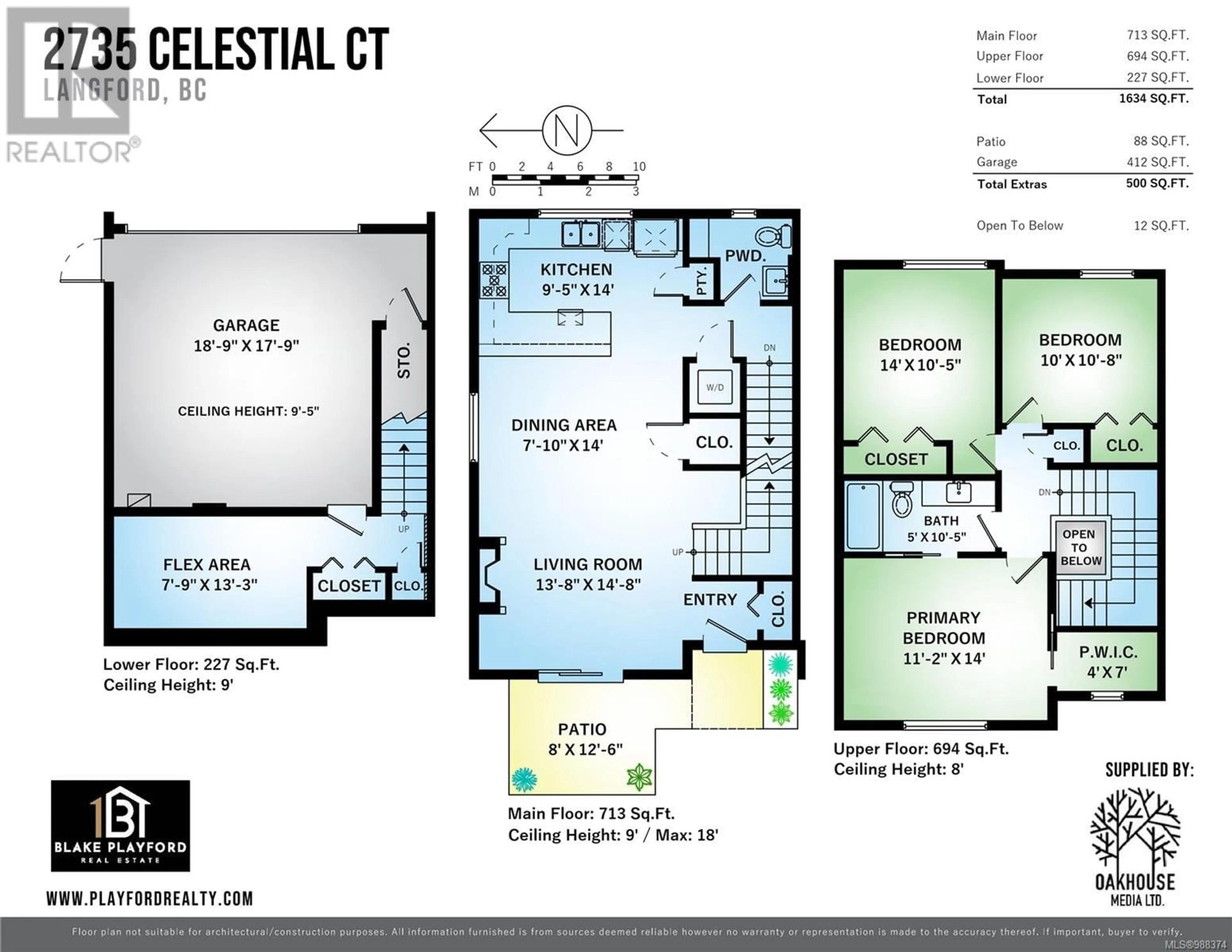 Floor plan for 2735 Celestial Crt, Langford British Columbia V9B0V2