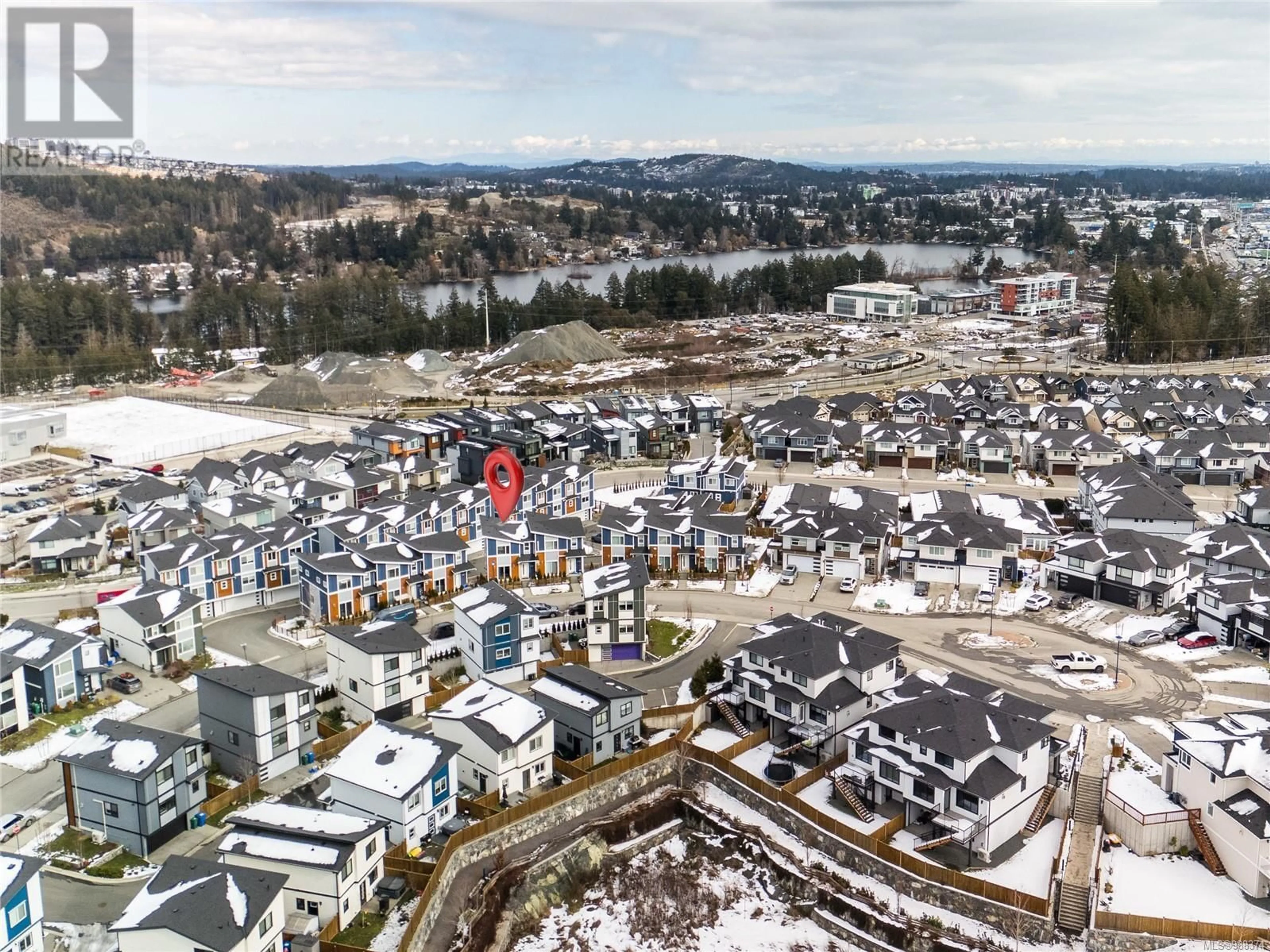 A pic from outside/outdoor area/front of a property/back of a property/a pic from drone, mountain view for 2735 Celestial Crt, Langford British Columbia V9B0V2