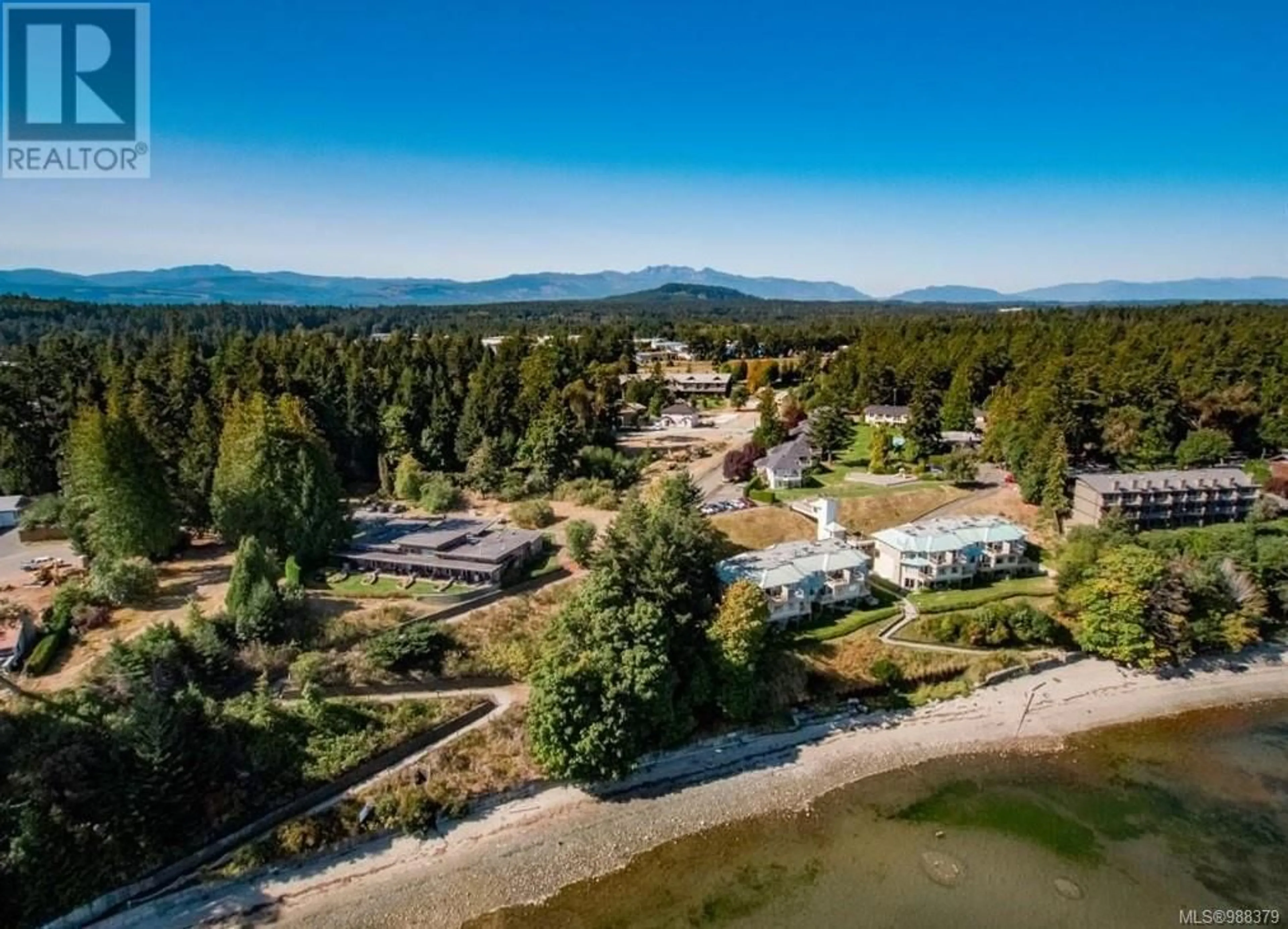 A pic from outside/outdoor area/front of a property/back of a property/a pic from drone, water/lake/river/ocean view for 54 1175 Resort Dr, Parksville British Columbia V9P2E3