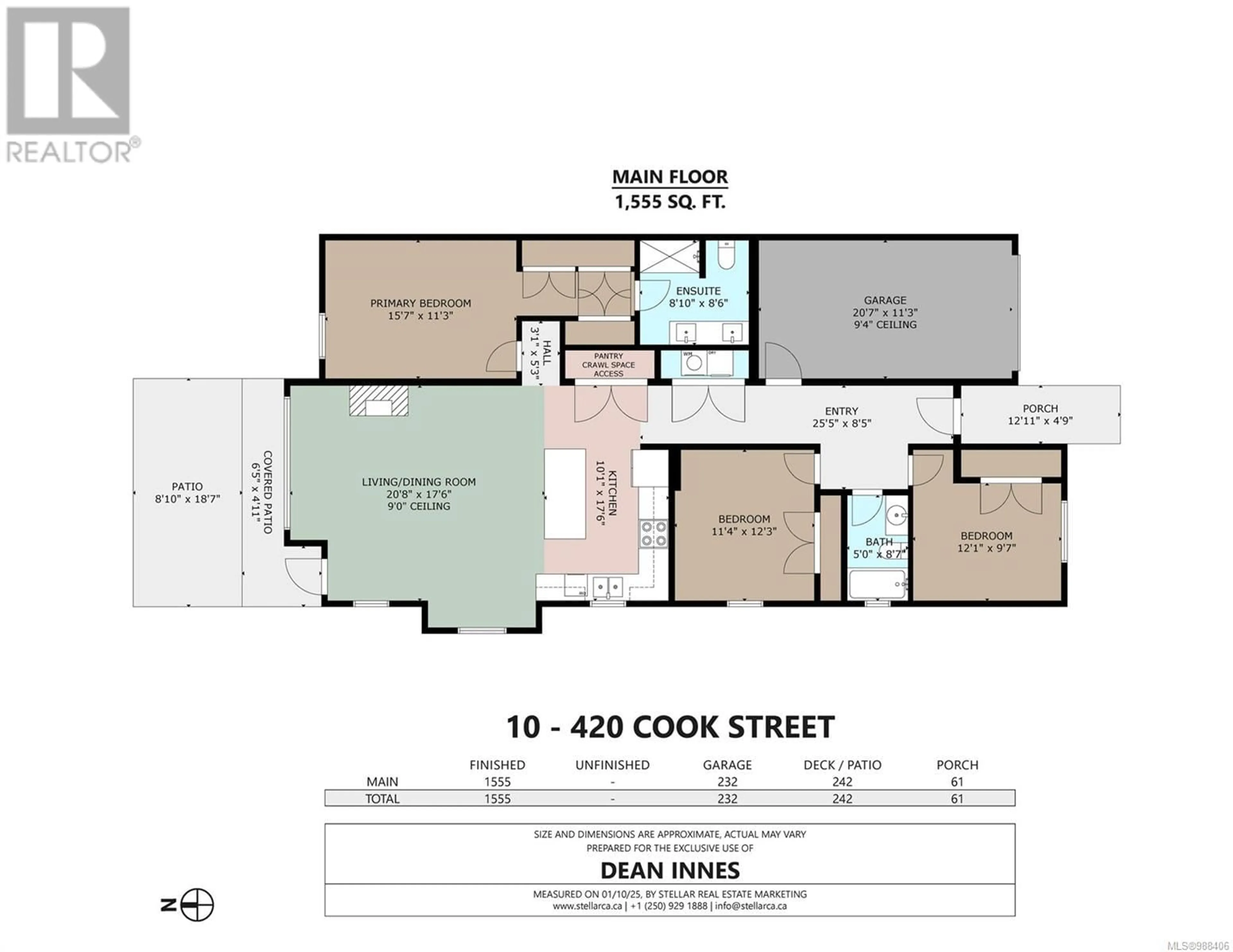 Floor plan for 10 420 Cook St, Ladysmith British Columbia V9G1P8