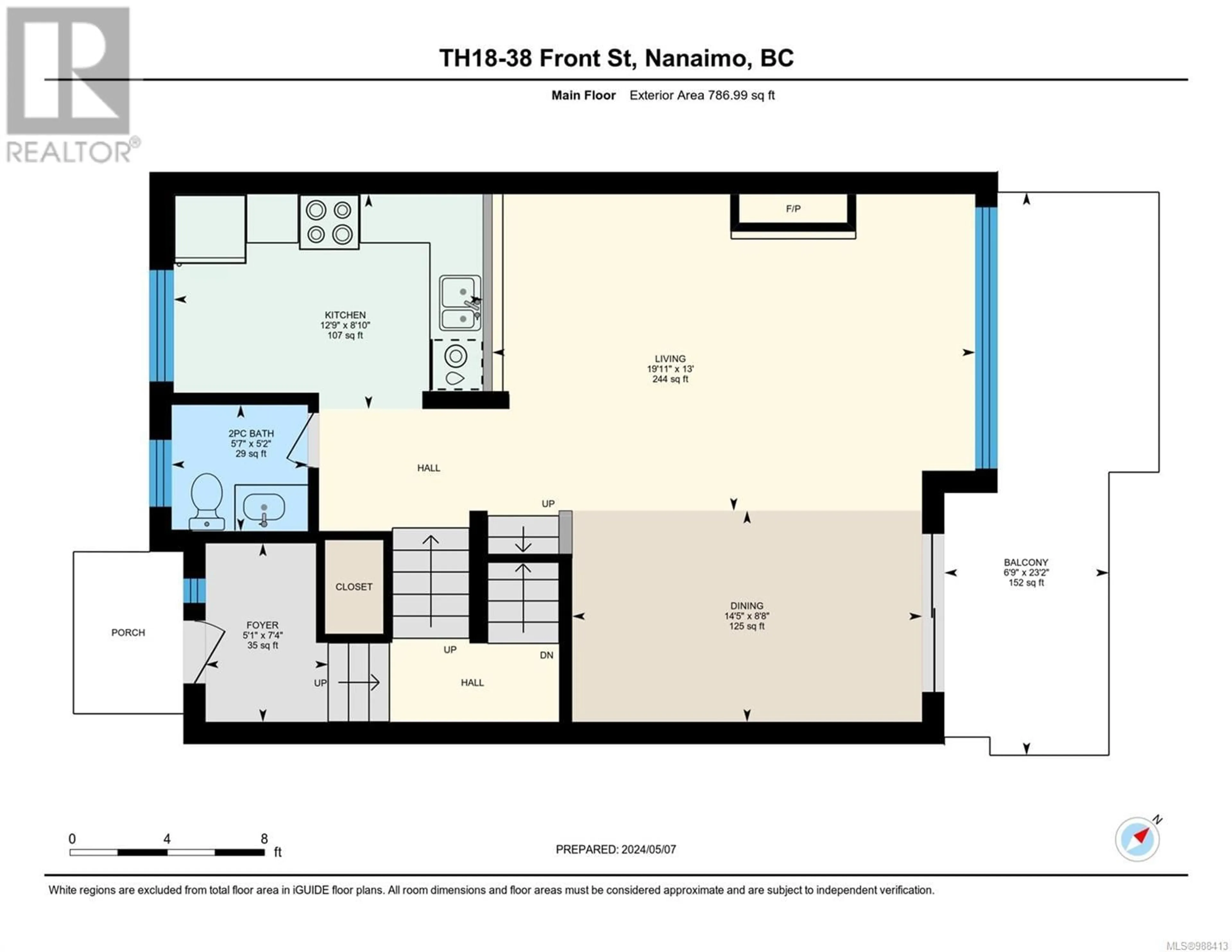 Floor plan for TH18 38 Front St, Nanaimo British Columbia V9R0B9