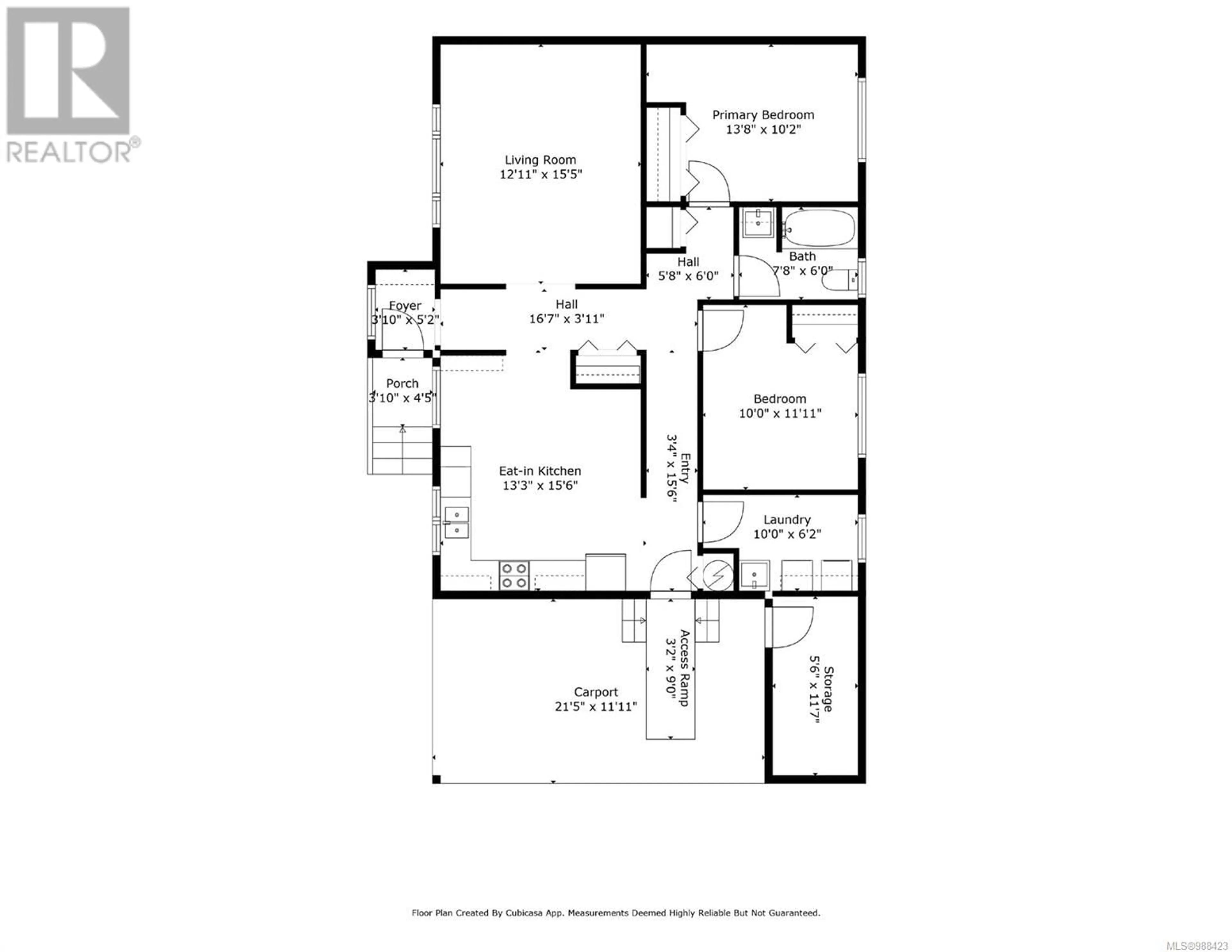 Floor plan for 520 Malon Lane, Tofino British Columbia V0R2Z0