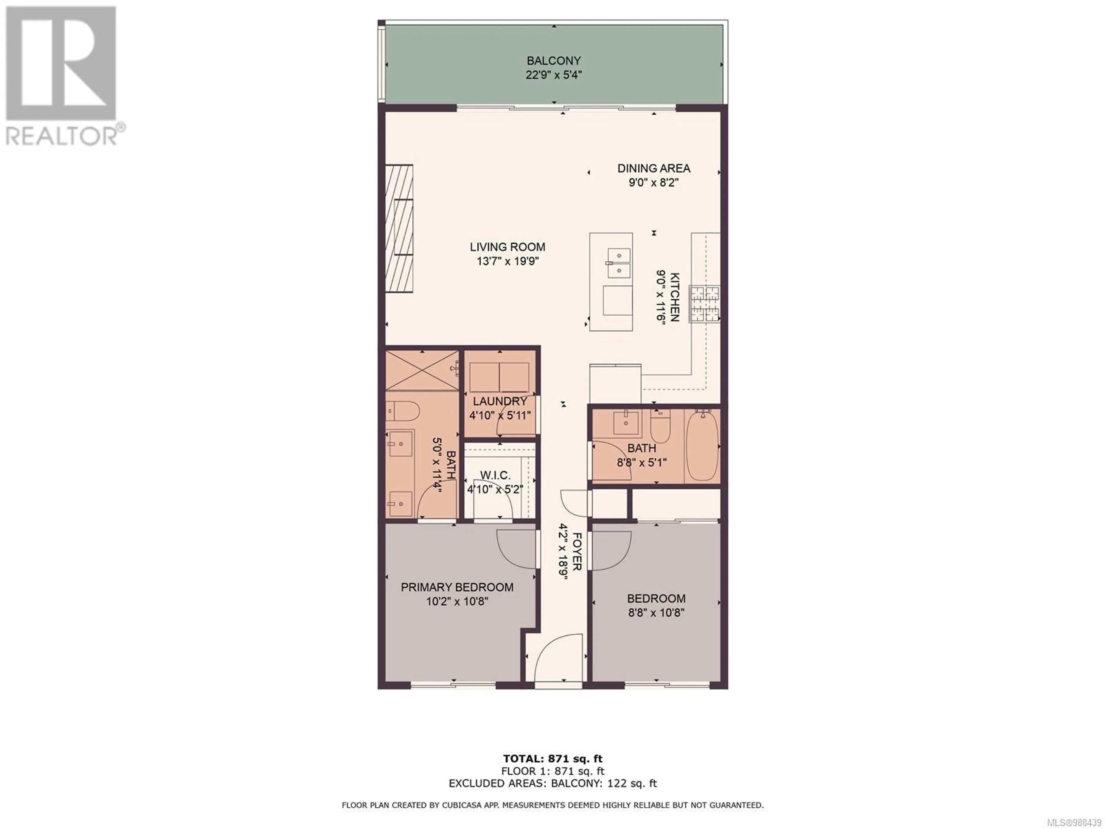 Floor plan for 504 - 91 CHAPEL STREET, Nanaimo British Columbia V9R5H3