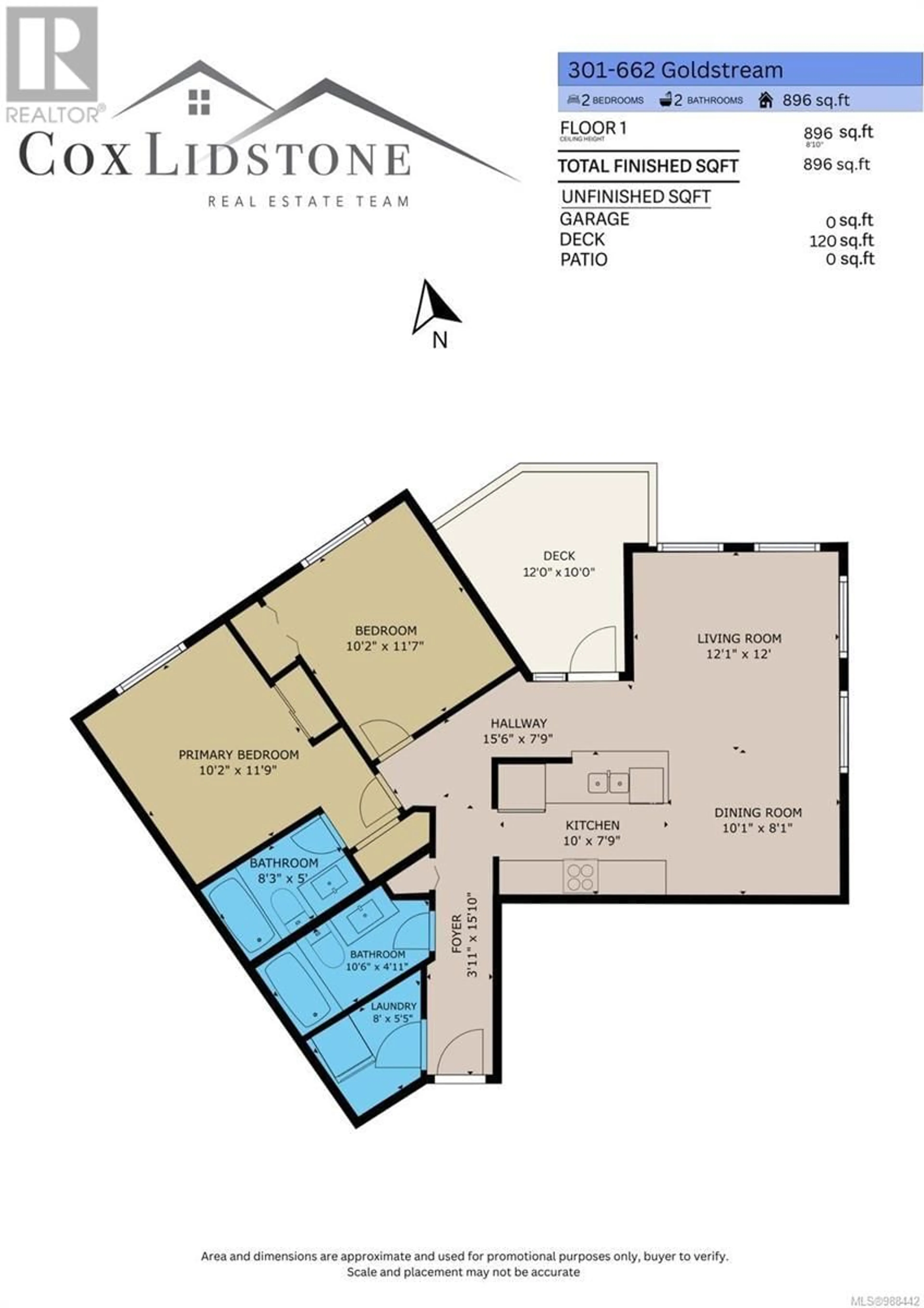 Floor plan for 301 662 Goldstream Ave, Langford British Columbia V9B0N8