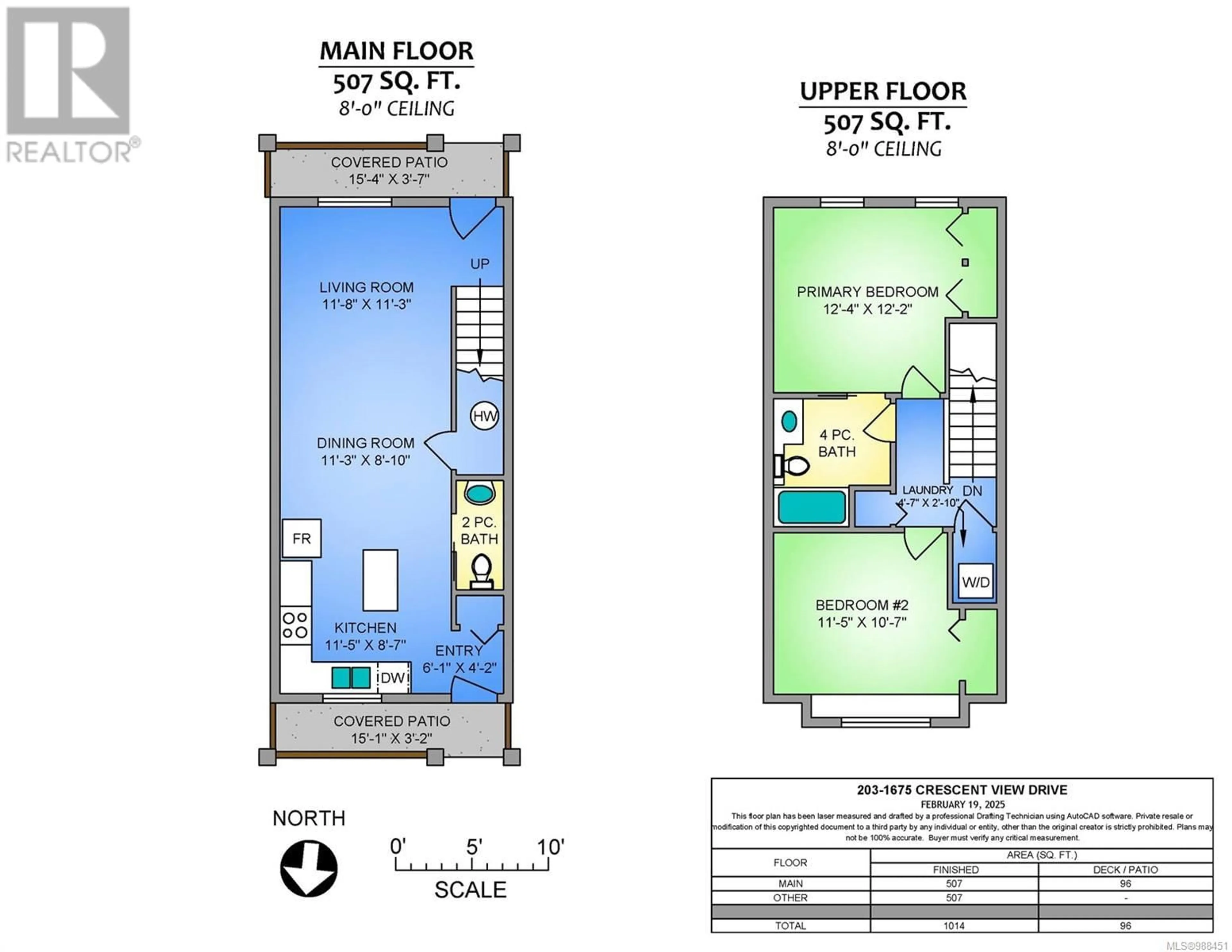 Floor plan for 203 1675 Crescent View Dr, Nanaimo British Columbia V9S0A8