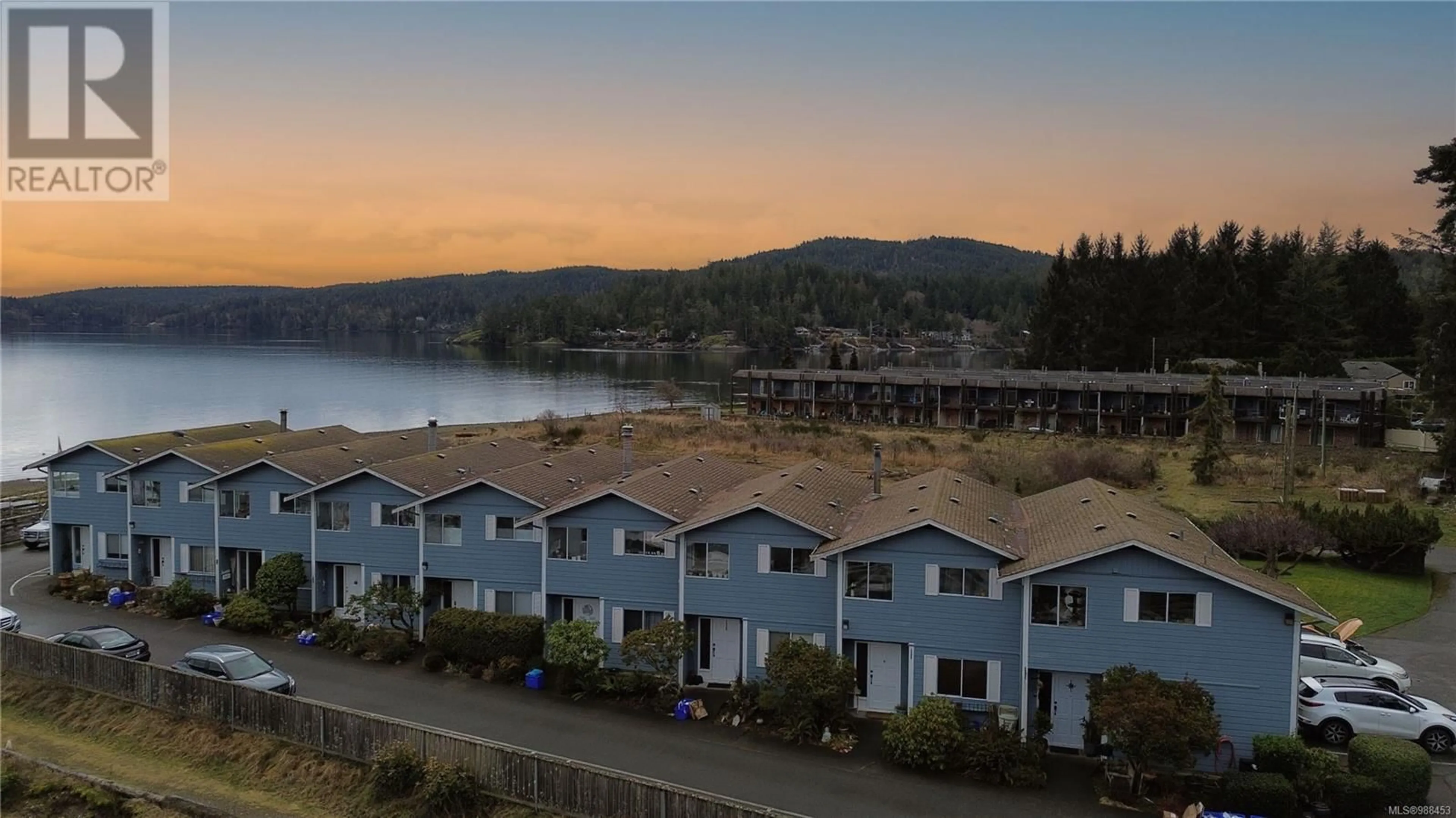 A pic from outside/outdoor area/front of a property/back of a property/a pic from drone, water/lake/river/ocean view for 11 6110 Seabroom Rd, Sooke British Columbia V9Z0B8