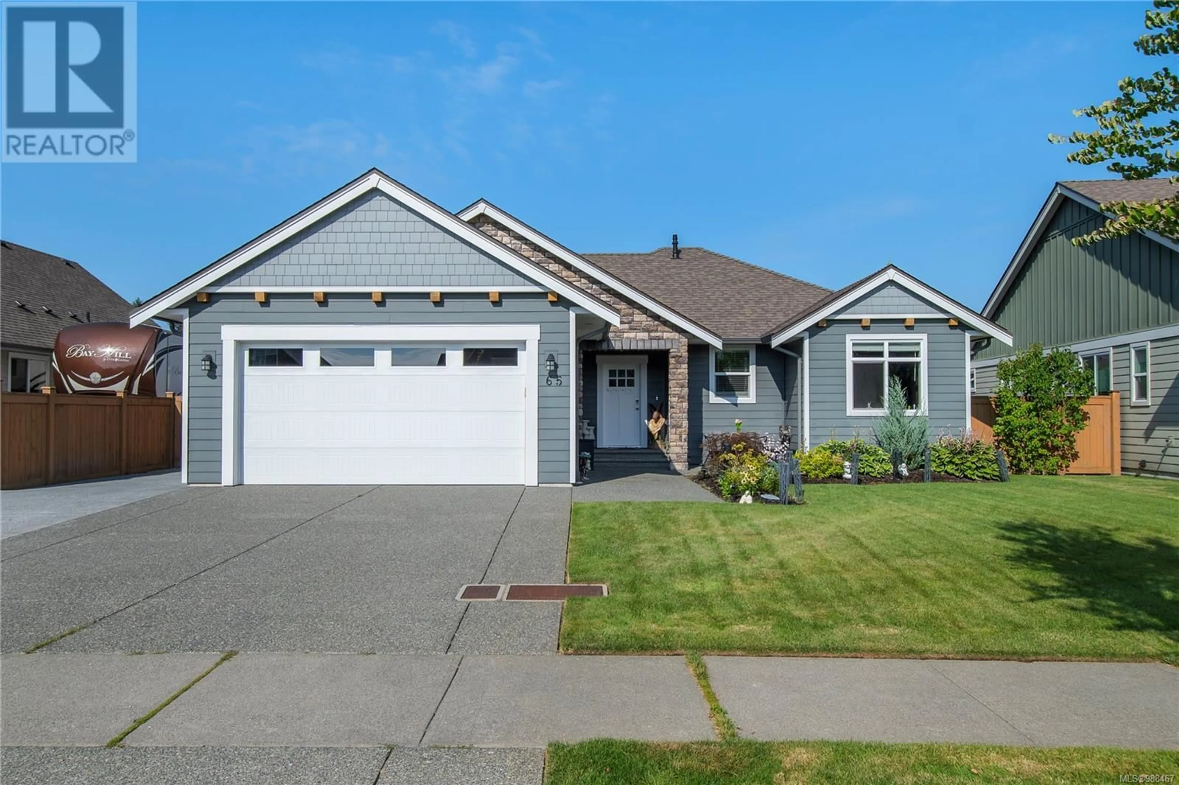 Home with vinyl exterior material, street for 65 Westhaven Way, Campbell River British Columbia V9W0A1