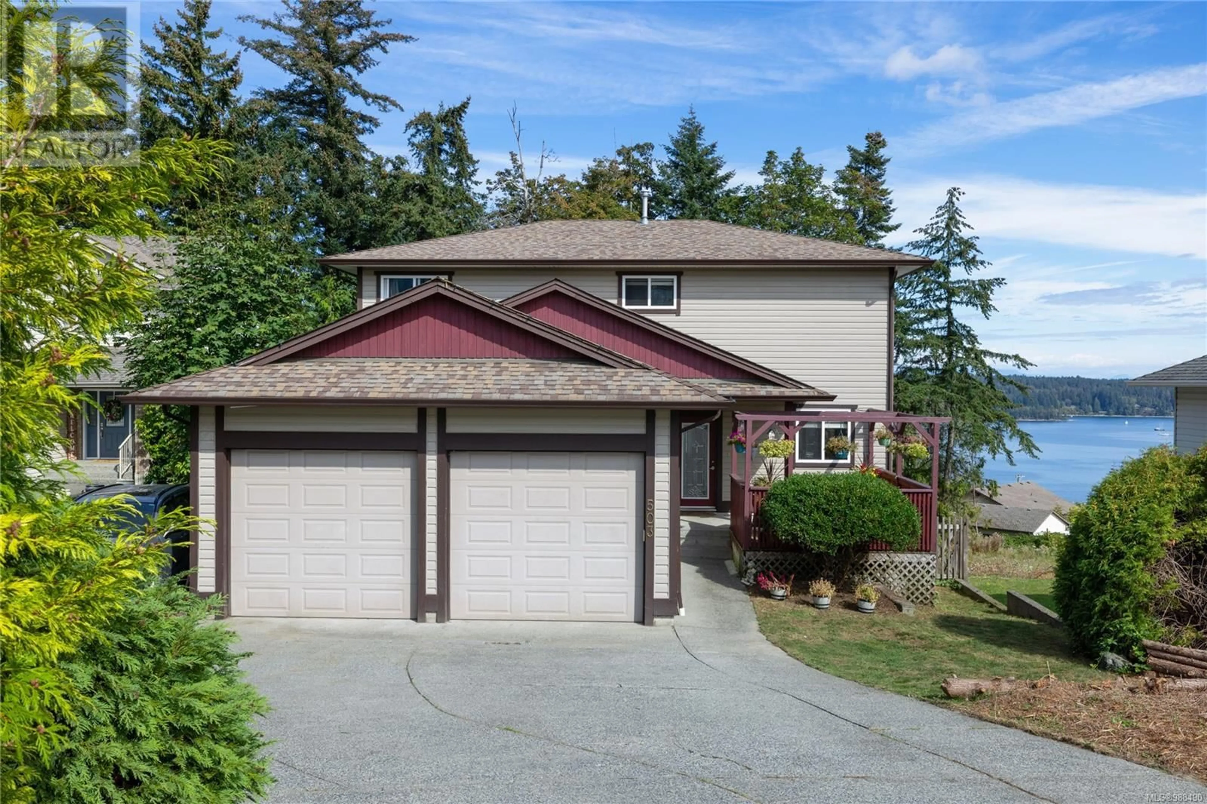 Home with vinyl exterior material, street for 503 LOUISE ROAD, Ladysmith British Columbia V9G1B8