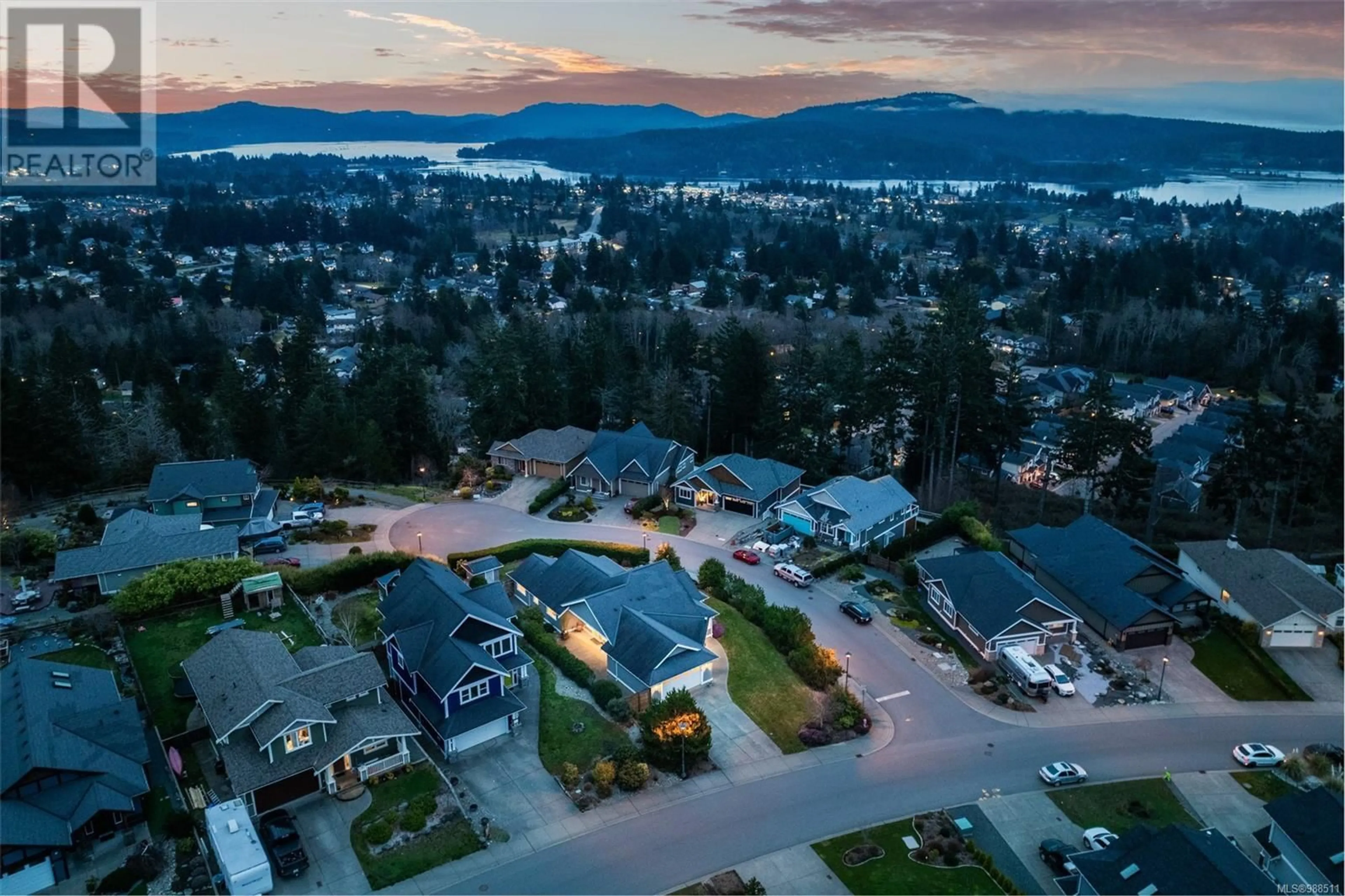 A pic from outside/outdoor area/front of a property/back of a property/a pic from drone, mountain view for 2363 Mountain Heights Dr, Sooke British Columbia V9Z1M4