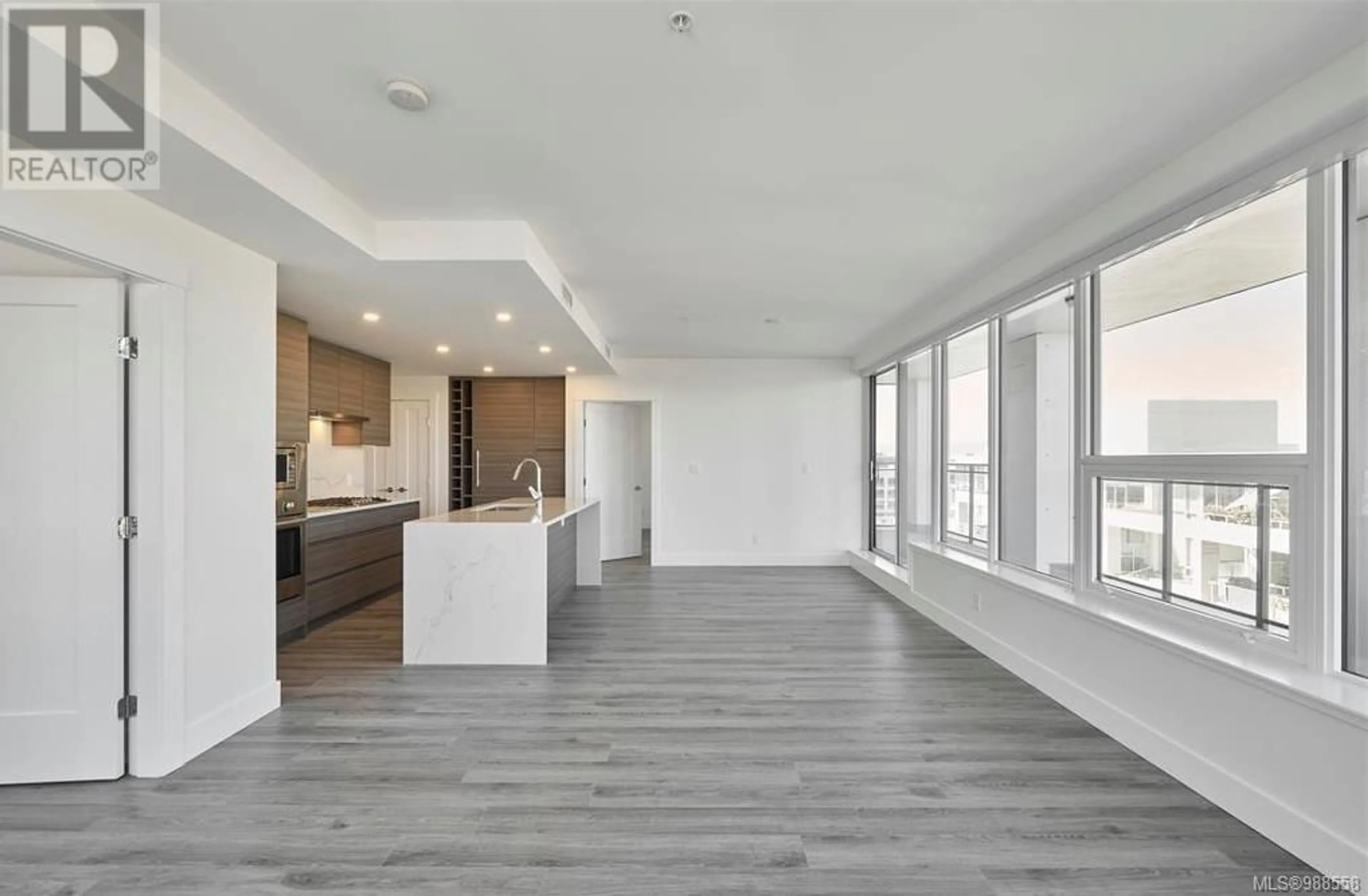 Open concept kitchen, unknown for 503 777 Herald St, Victoria British Columbia V8T0C7