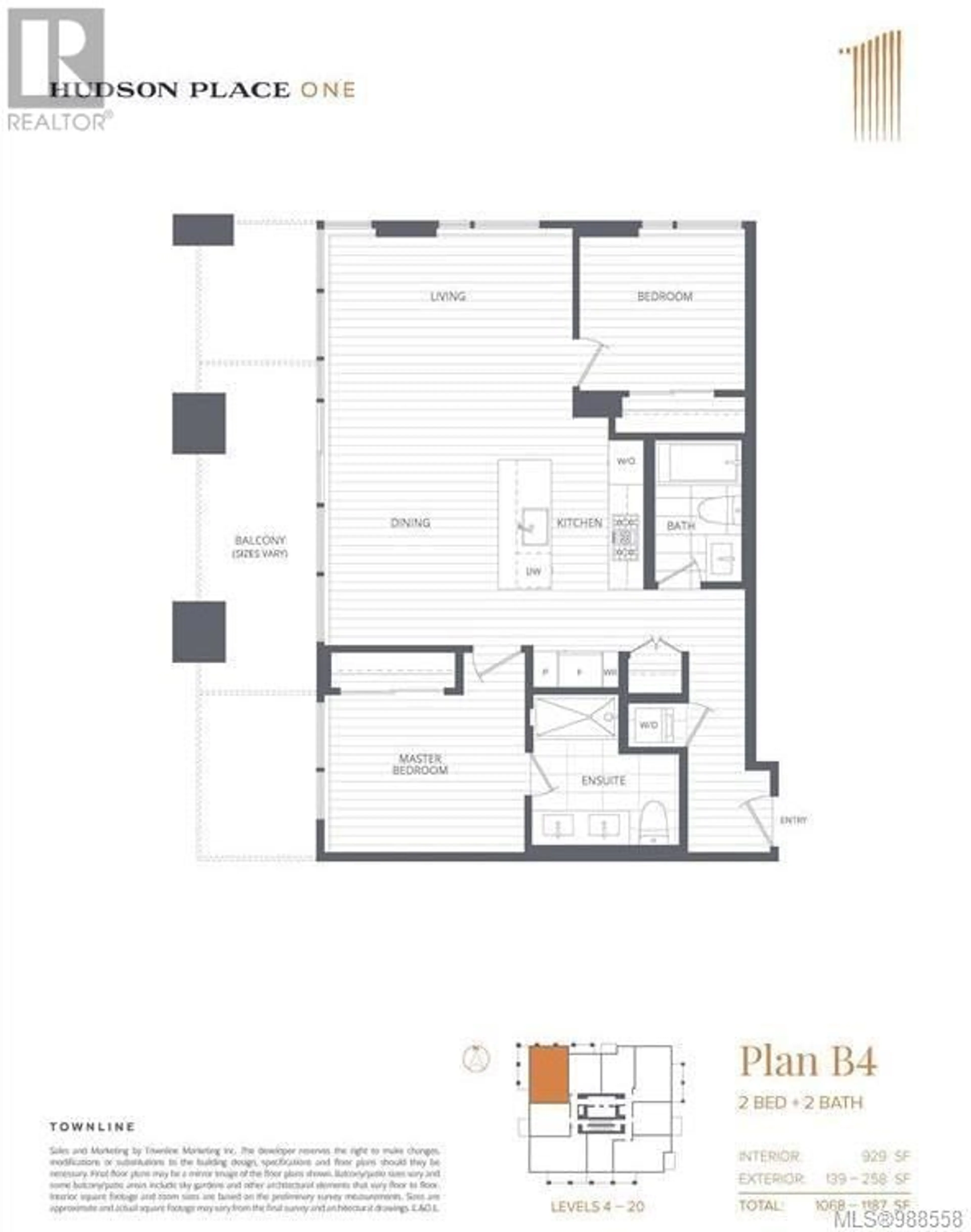 Floor plan for 503 777 Herald St, Victoria British Columbia V8T0C7