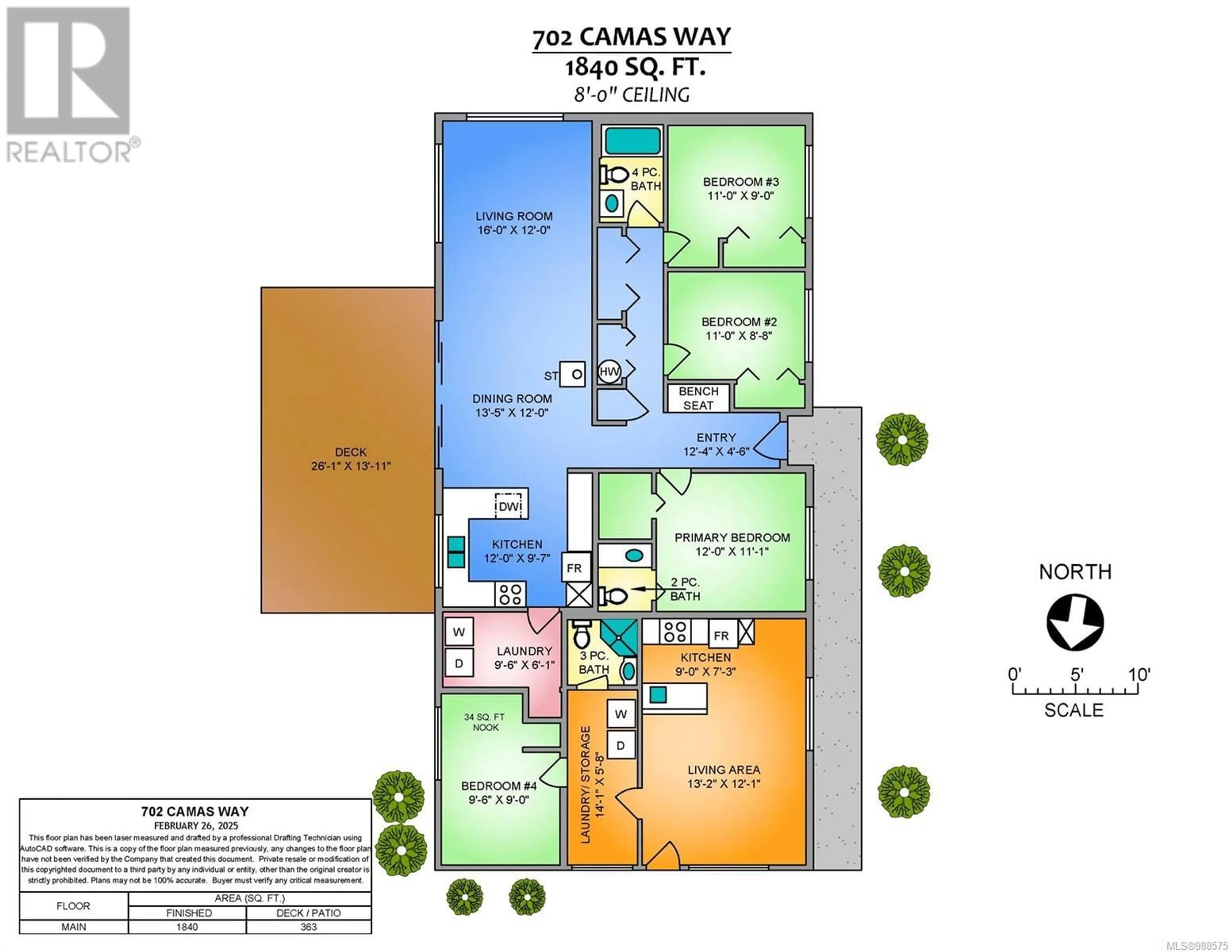 Floor plan for 702 Camas Way, Parksville British Columbia V9P1E4