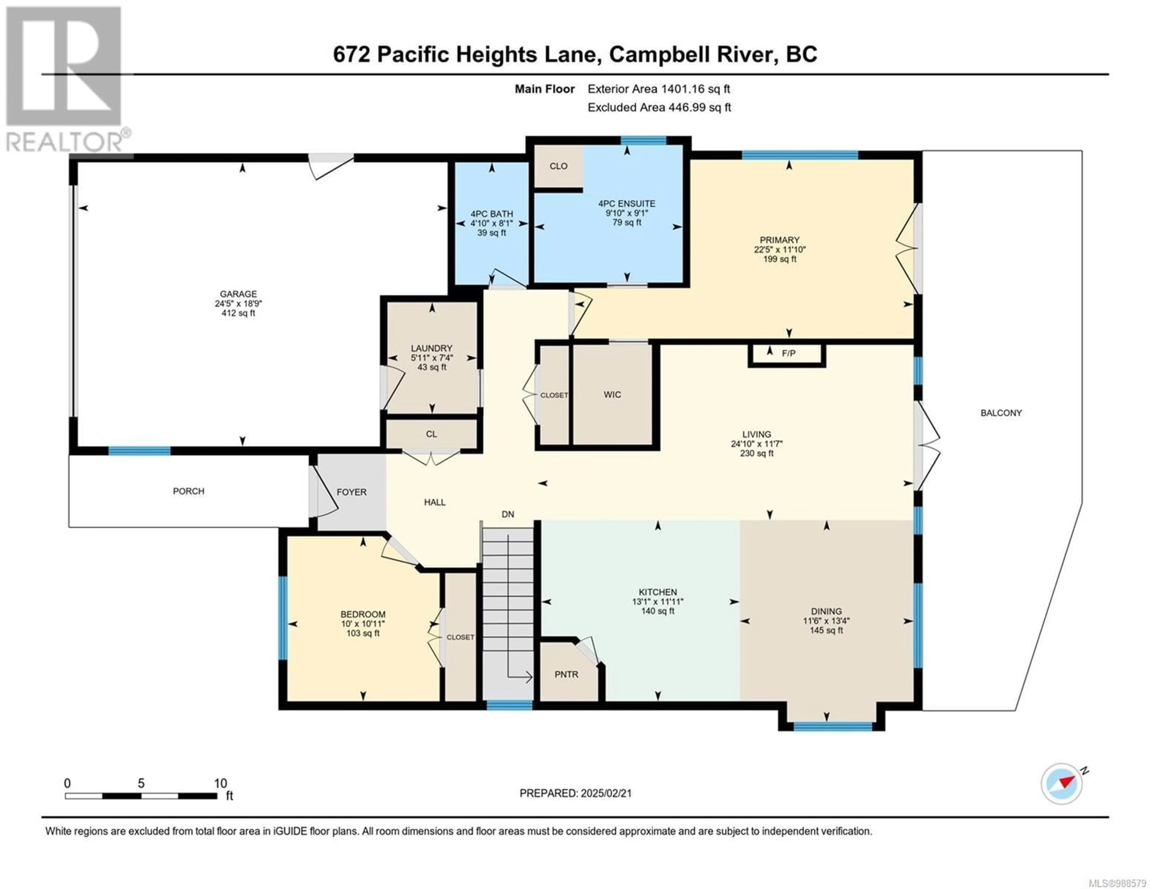 Floor plan for 672 Pacific Heights Lane, Campbell River British Columbia V9H0A6