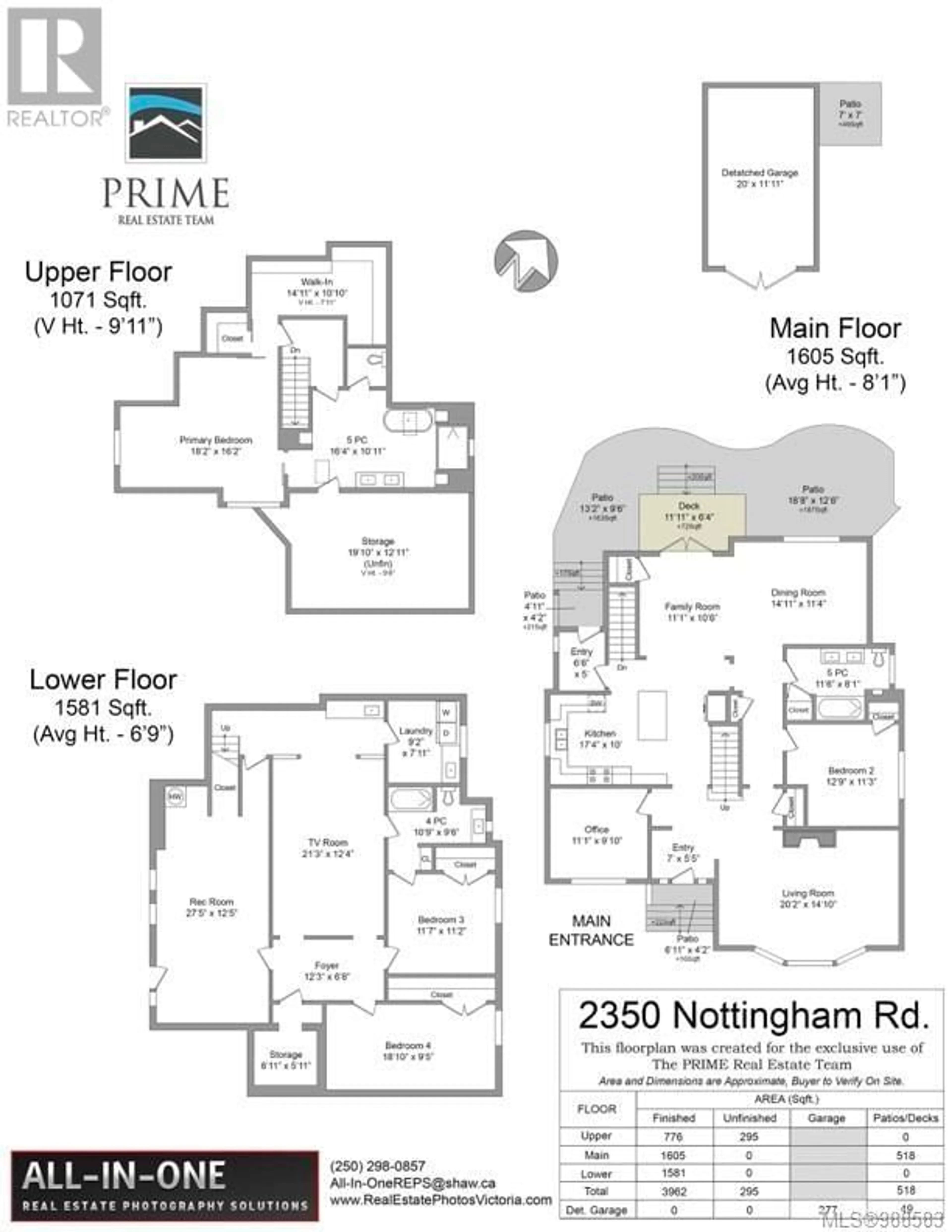 Floor plan for 2350 NOTTINGHAM ROAD, Oak Bay British Columbia V8R6C1