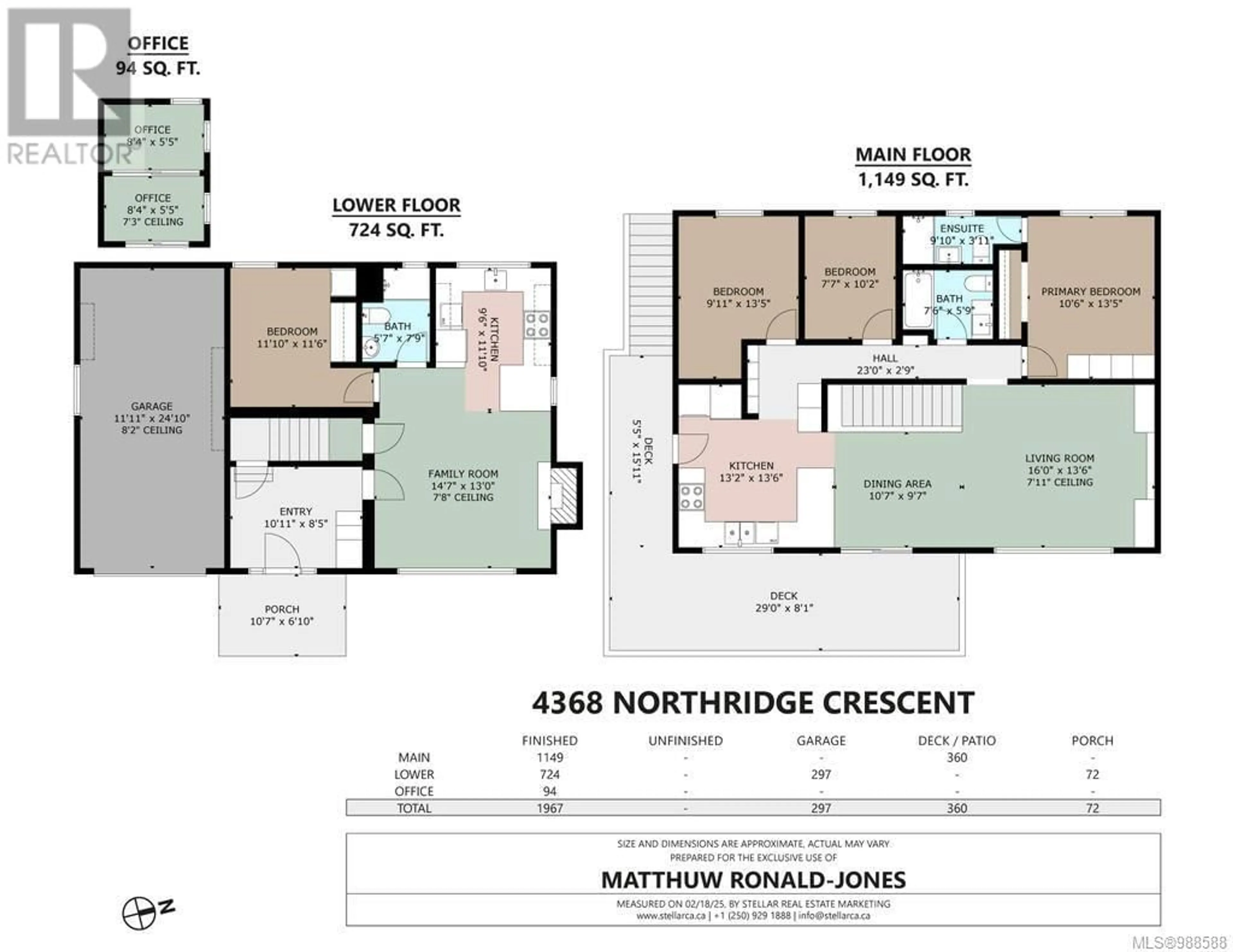 Floor plan for 4368 Northridge Cres, Saanich British Columbia V8Z4Z3