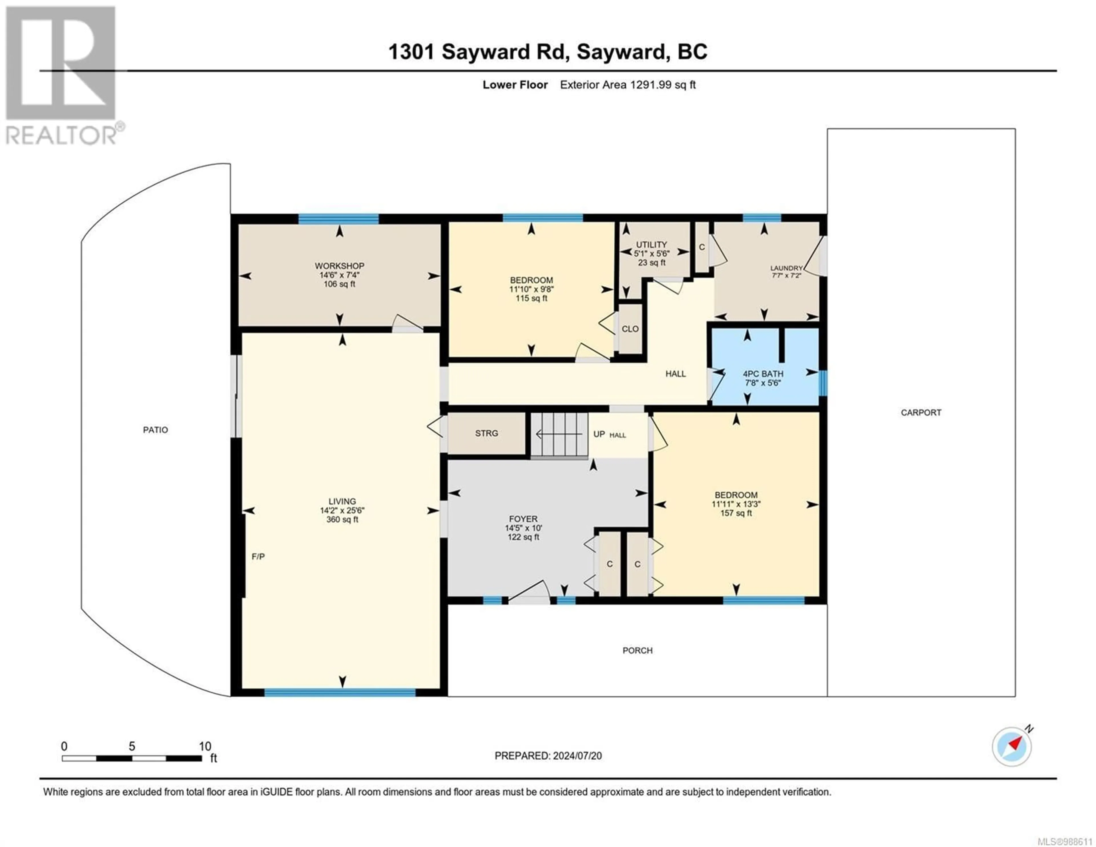 Floor plan for 1301 SAYWARD ROAD, Sayward British Columbia V0P1R0