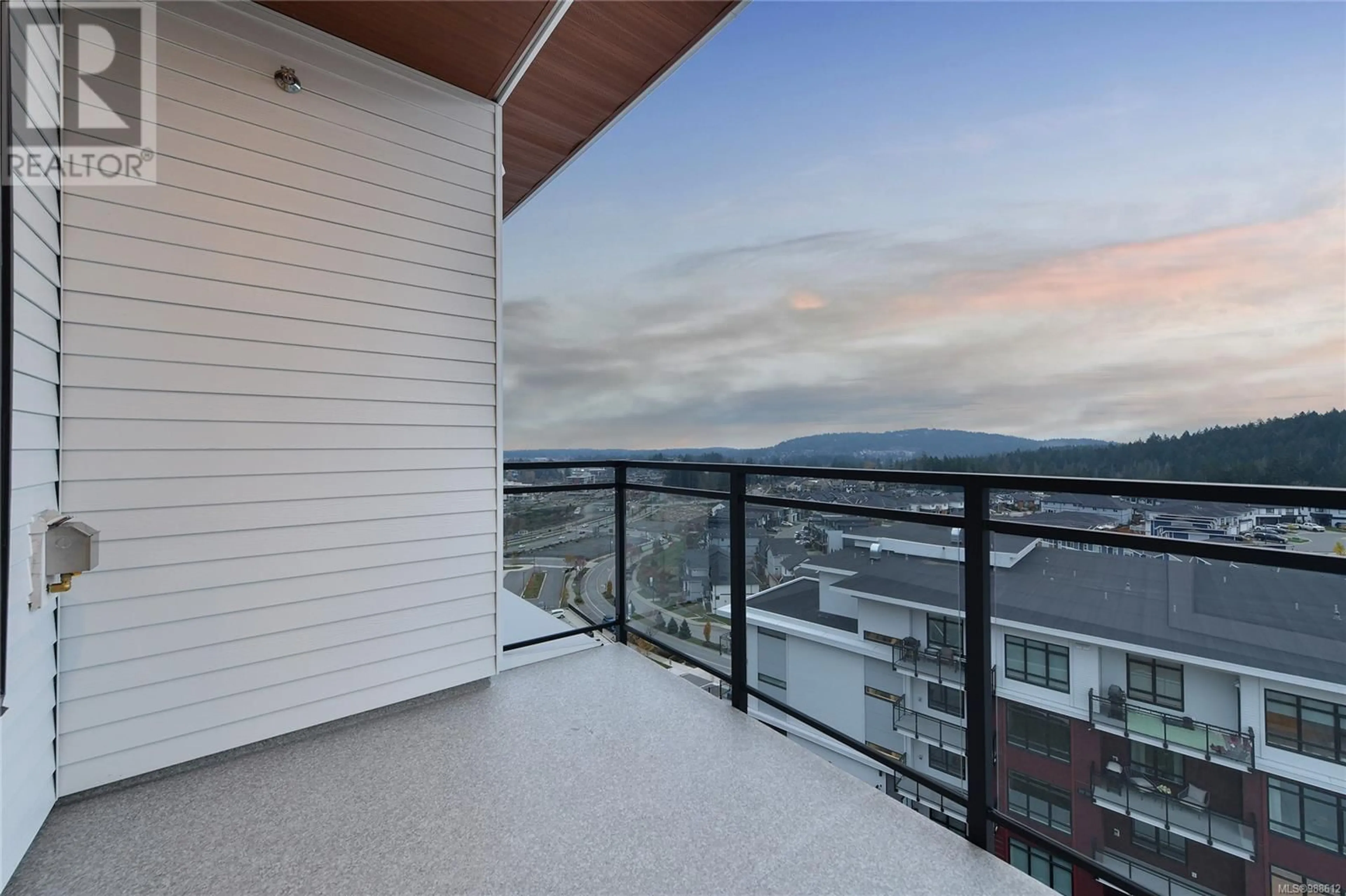 Balcony in the apartment, mountain view for 204 1114 Samar Cres, Langford British Columbia V9B3R6