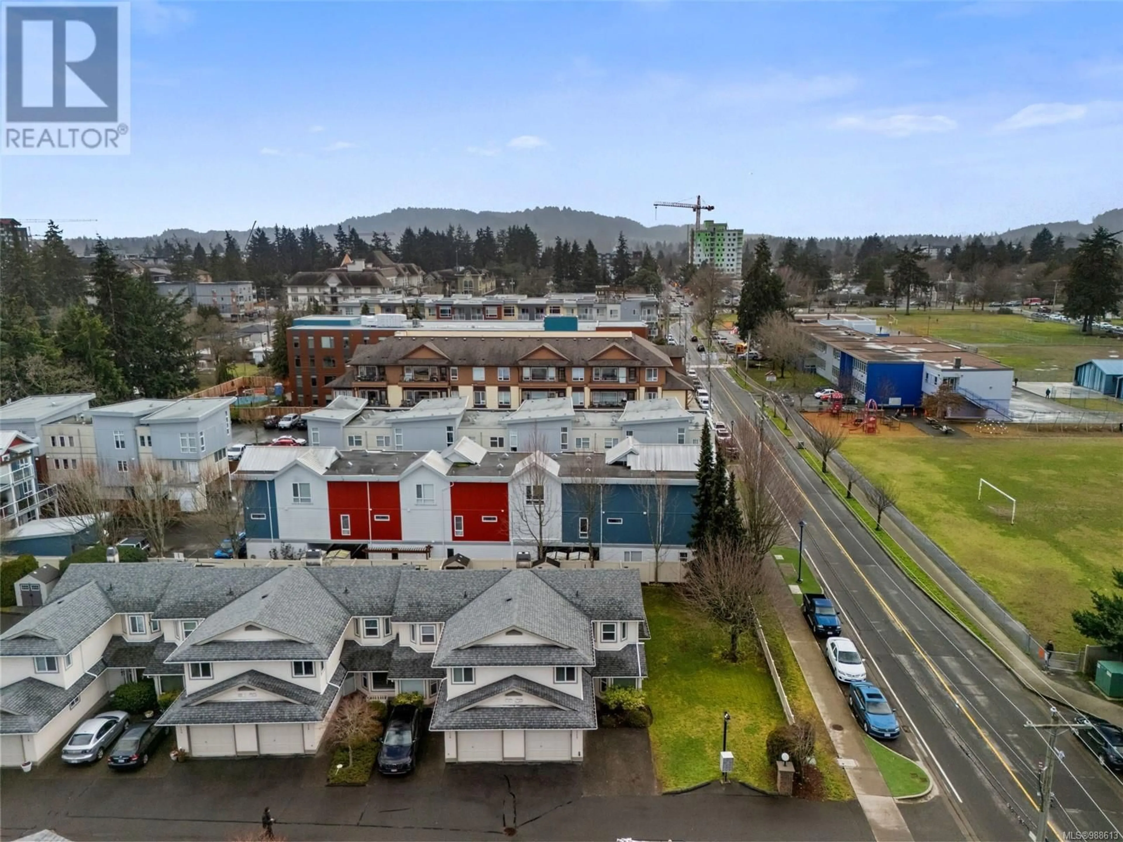 A pic from outside/outdoor area/front of a property/back of a property/a pic from drone, mountain view for 117 2723 Jacklin Rd, Langford British Columbia V9B3X7