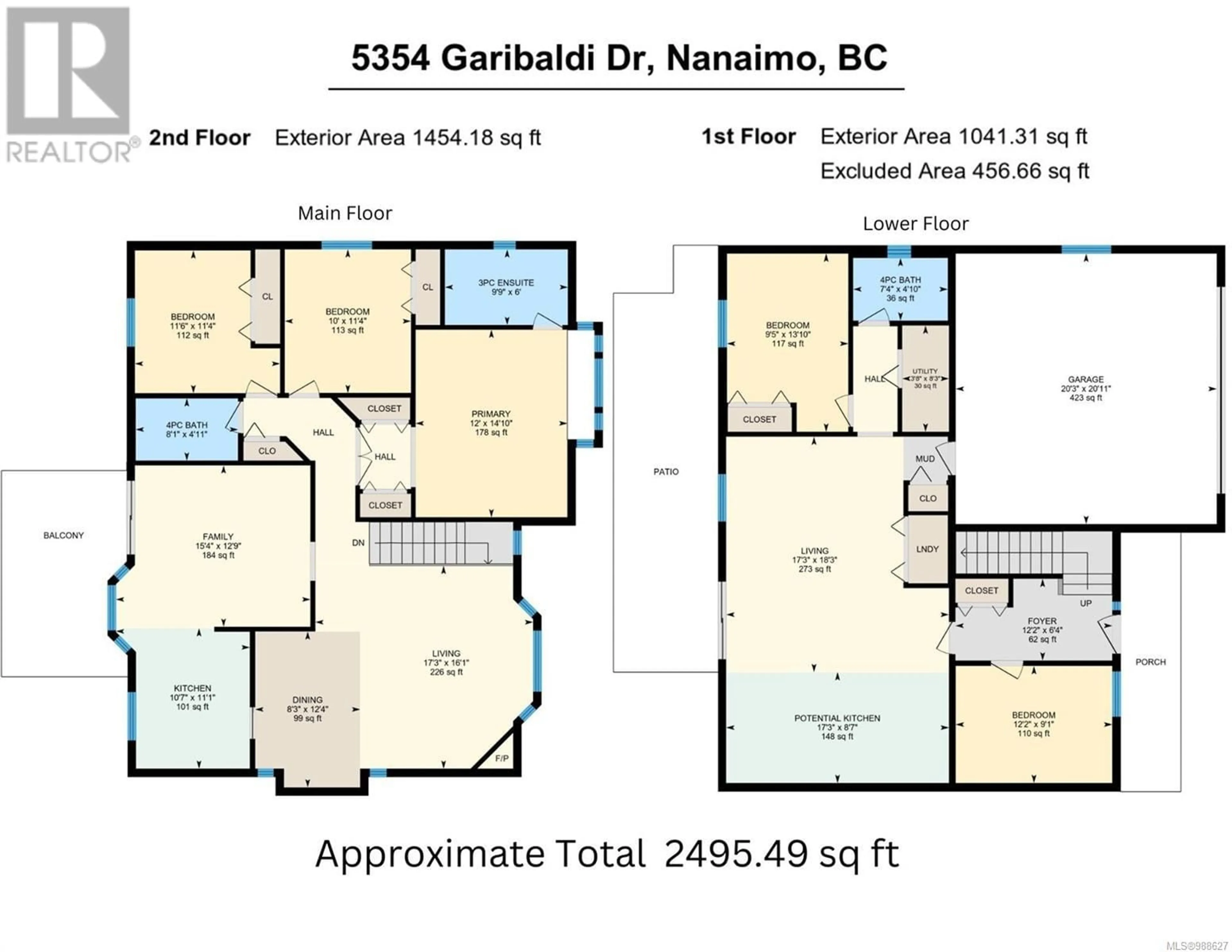 Floor plan for 5453 Garibaldi Dr, Nanaimo British Columbia V9T6B2