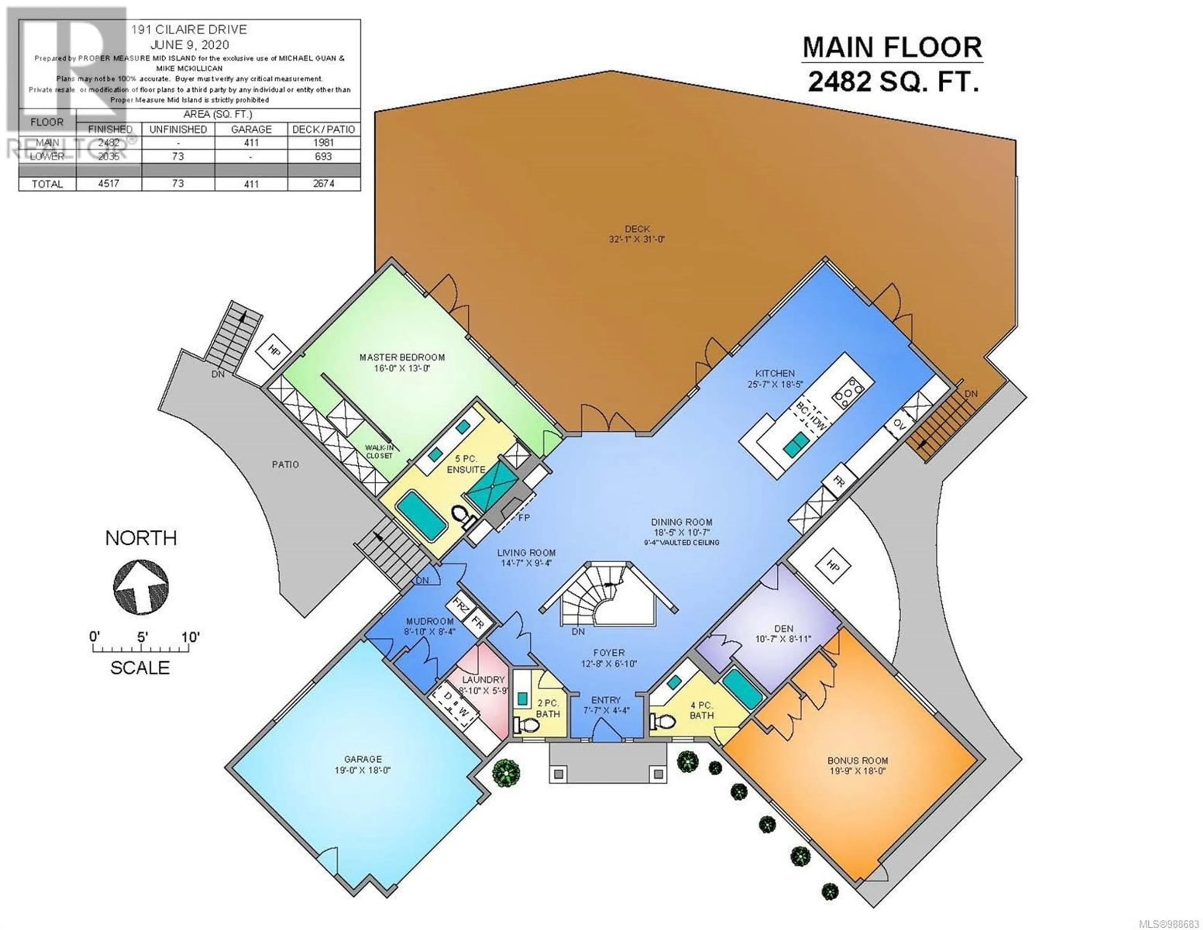 Floor plan for 191 CILAIRE DRIVE, Nanaimo British Columbia V9R5B1