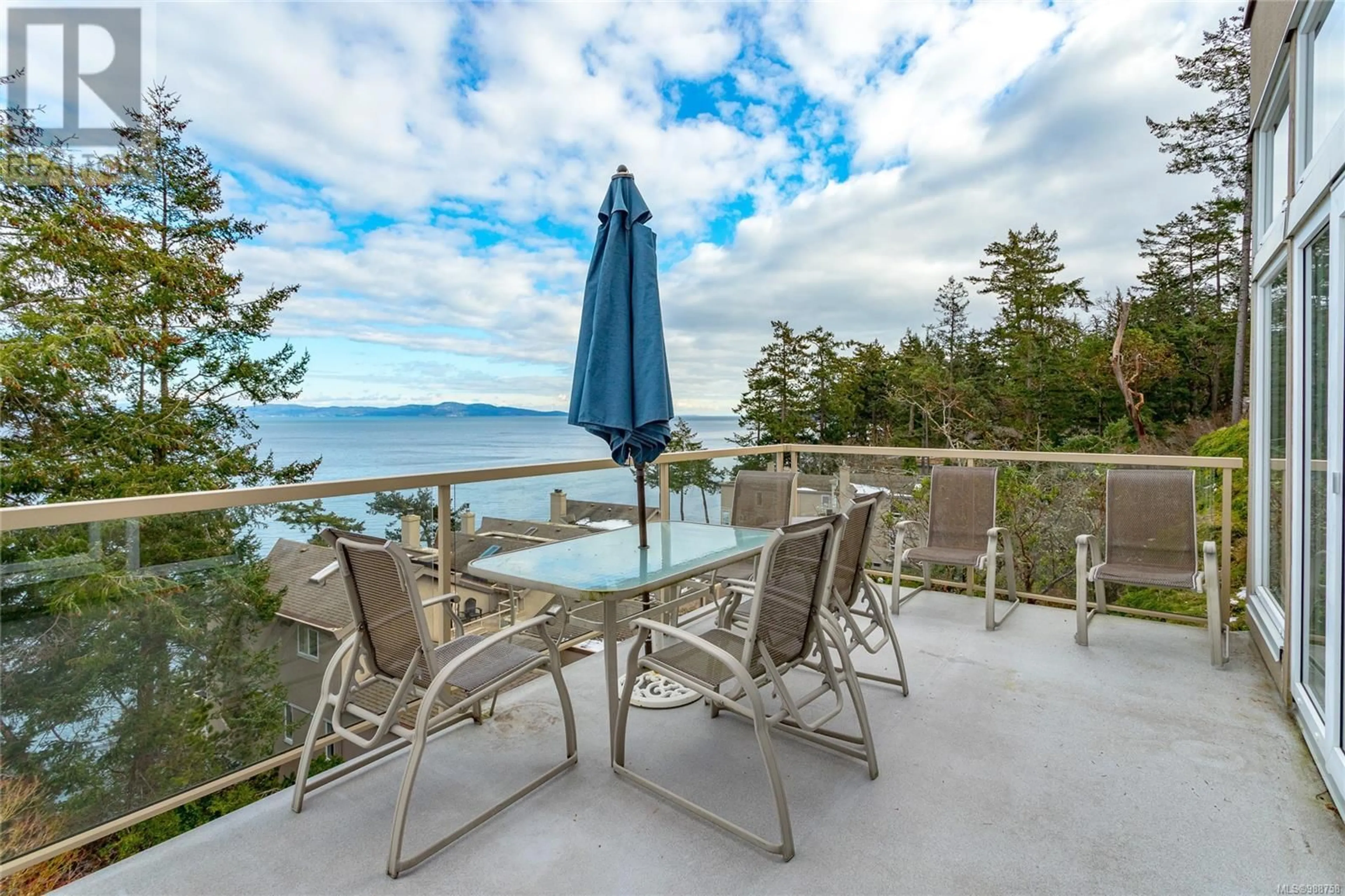 Patio, water/lake/river/ocean view for 9 4771 Cordova Bay Rd, Saanich British Columbia V9Y2J7