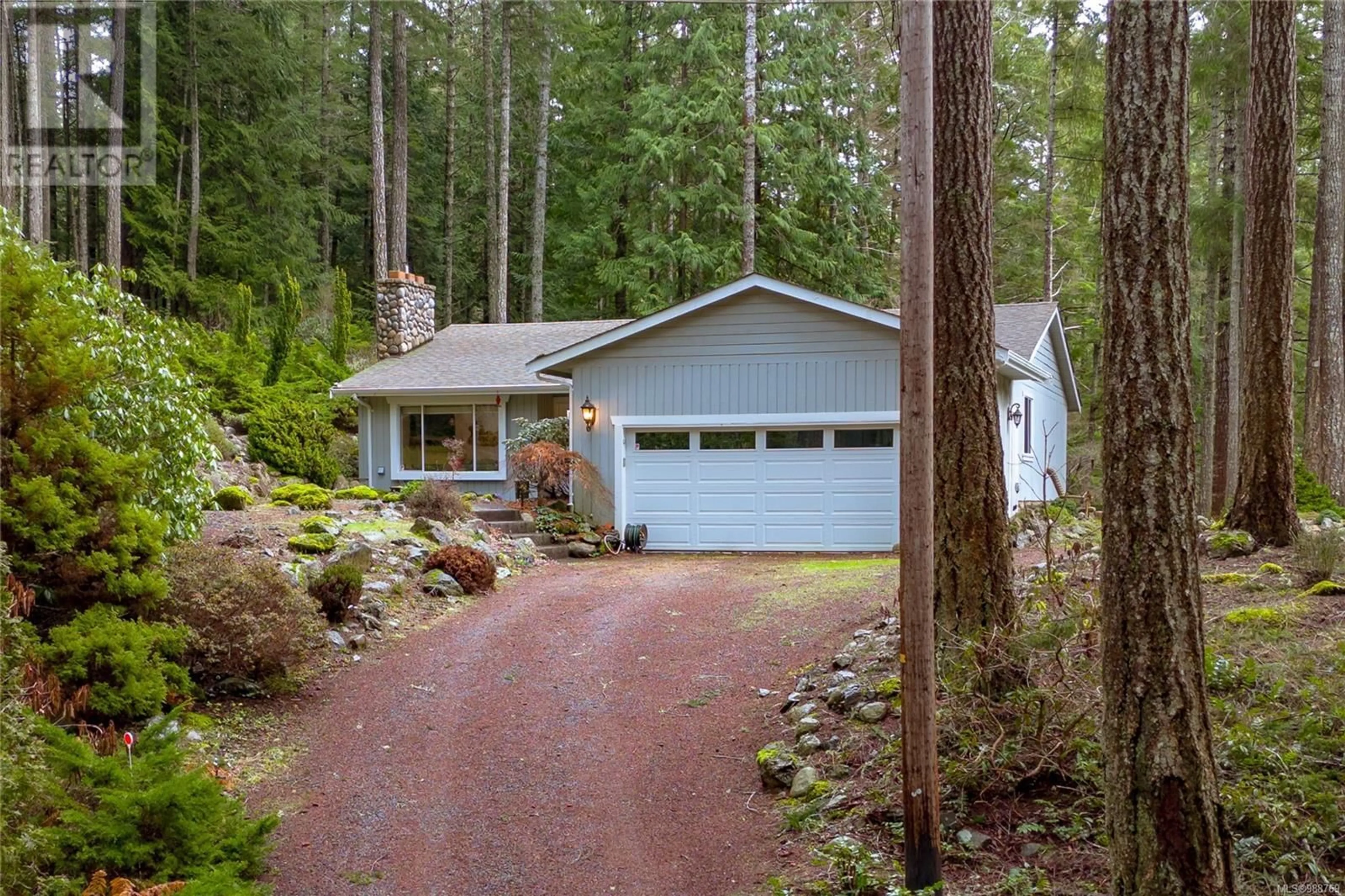 Home with vinyl exterior material, forest/trees view for 4519 Lindholm Rd, Metchosin British Columbia V9B5B4