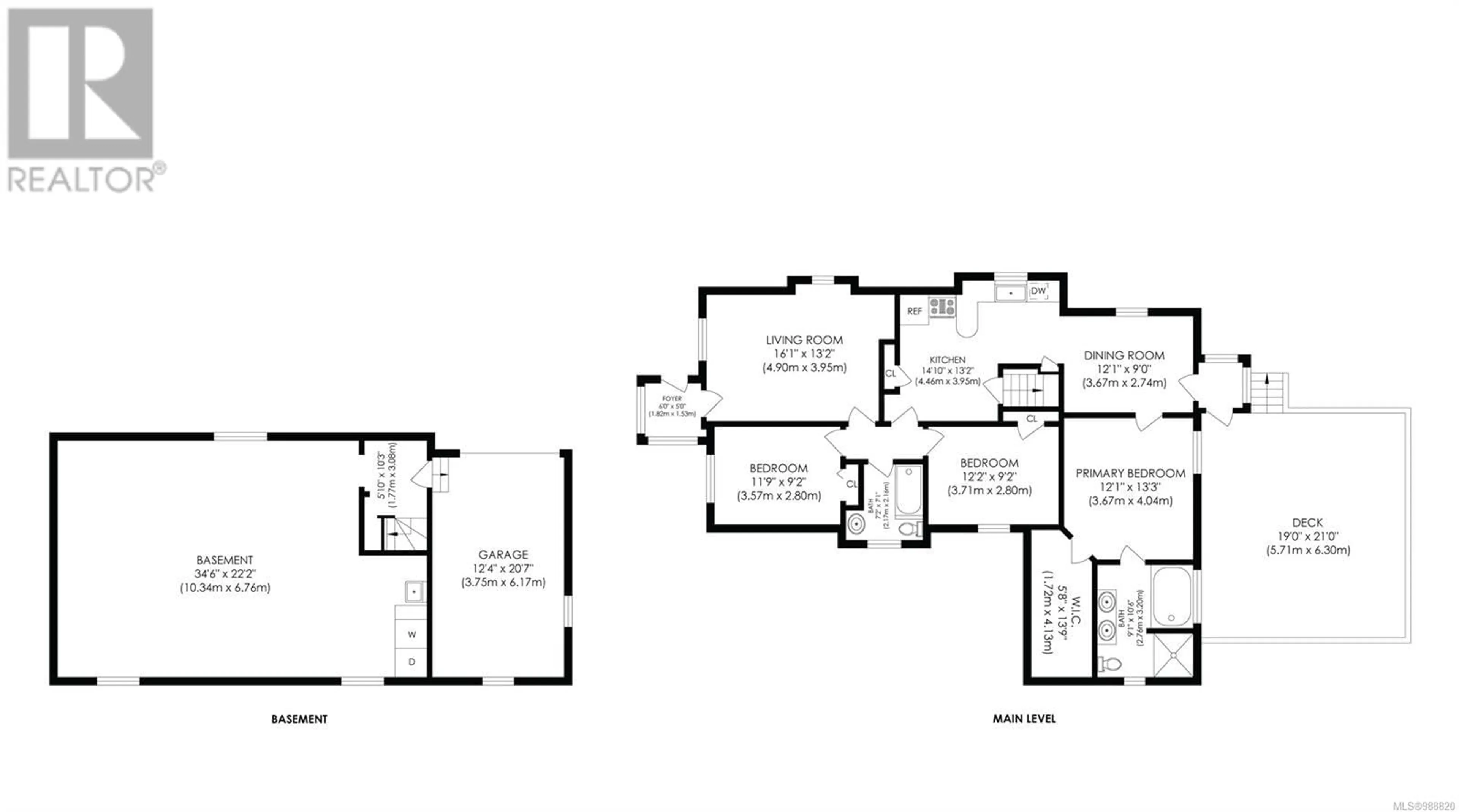 Floor plan for 122 Maddock Ave W, Saanich British Columbia V9A1G1