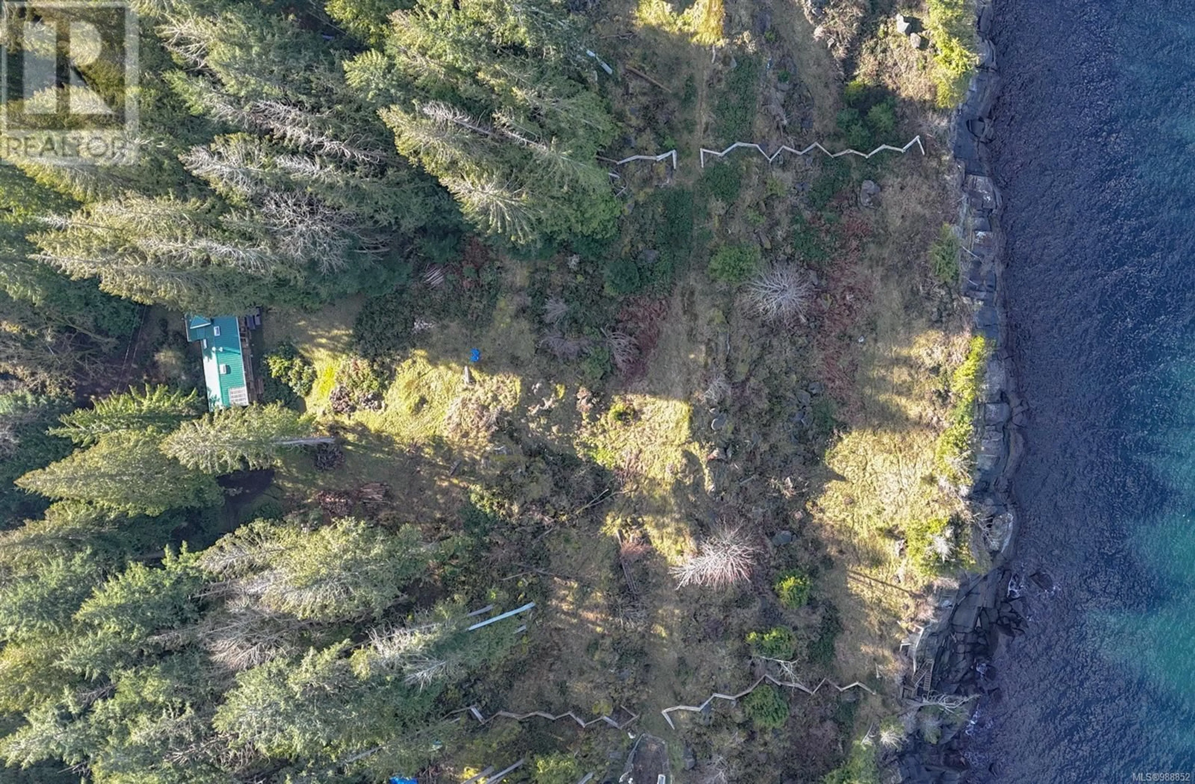 A pic from outside/outdoor area/front of a property/back of a property/a pic from drone, forest/trees view for 2350 Windecker Dr, Gabriola Island British Columbia V0R1X7