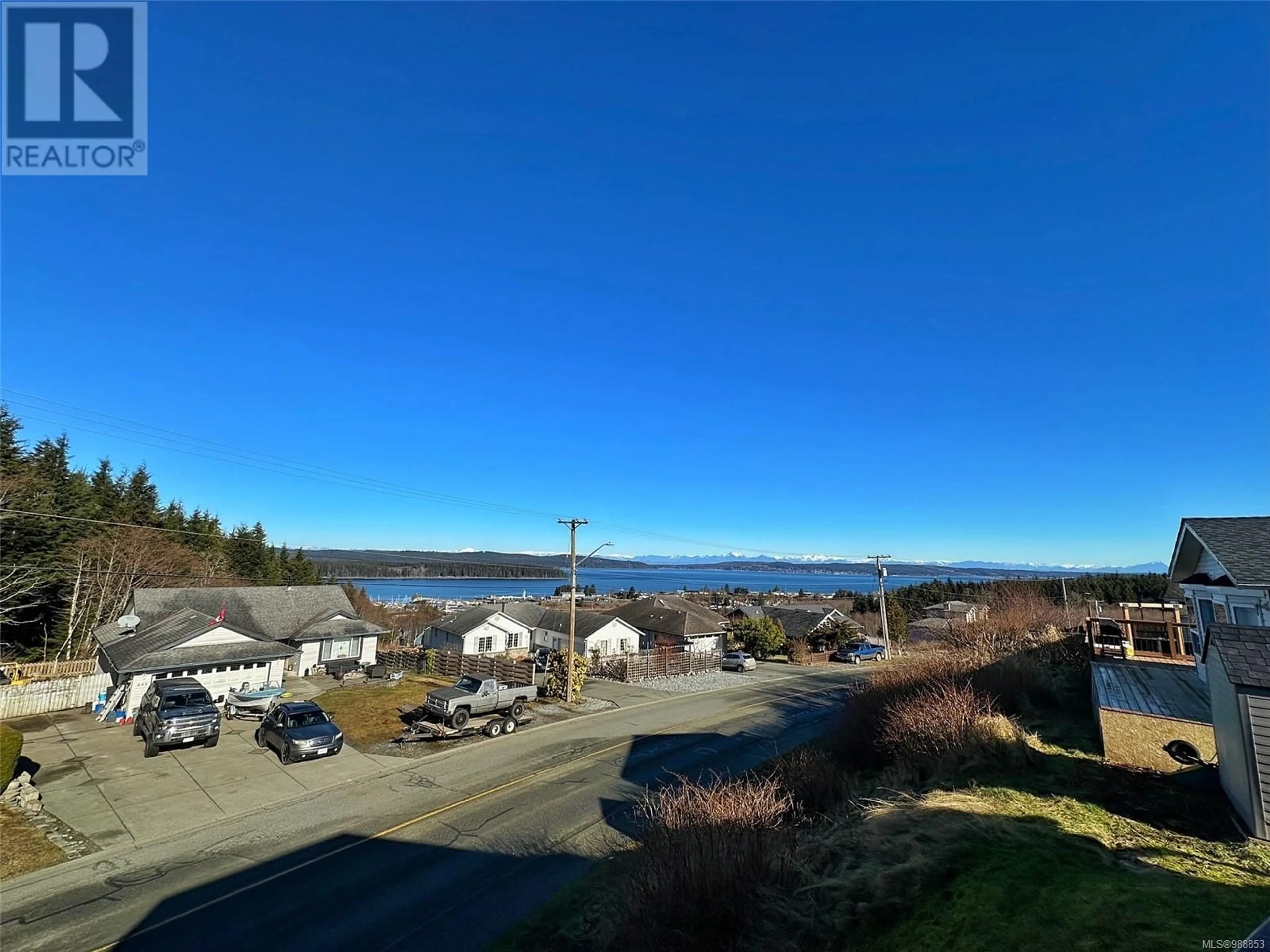 A pic from outside/outdoor area/front of a property/back of a property/a pic from drone, water/lake/river/ocean view for 1780 Jordan Pl, Port McNeill British Columbia V0N2R0