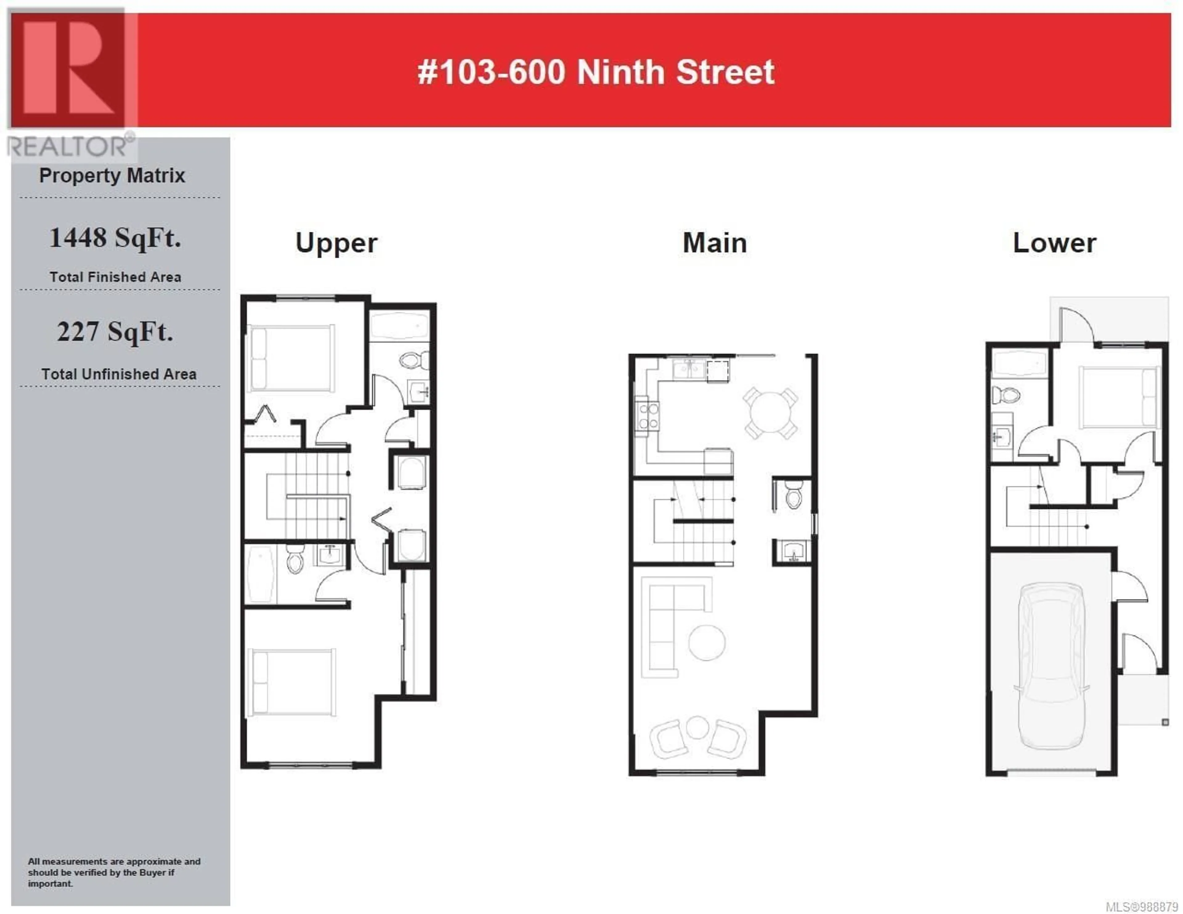 Floor plan for 103 600 Ninth St, Nanaimo British Columbia V9R0L4