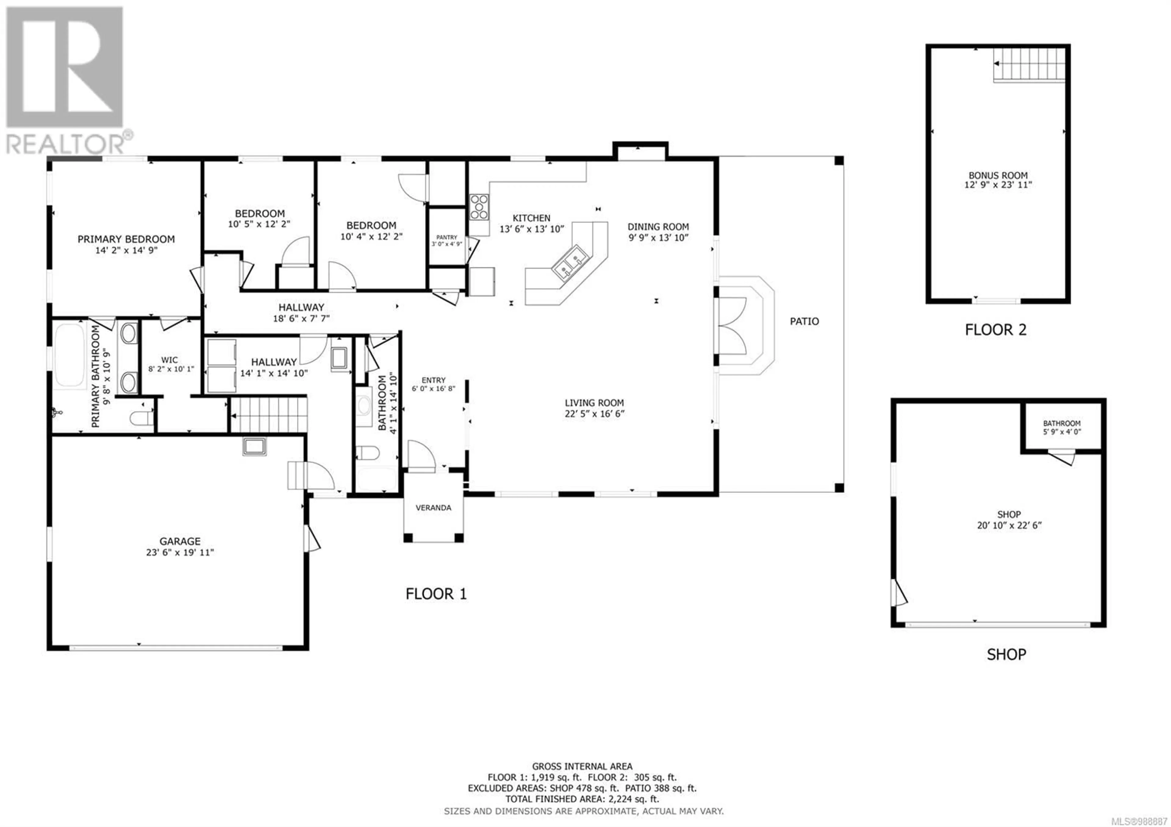 Floor plan for 3819 STUART PLACE, Campbell River British Columbia V9H1J7