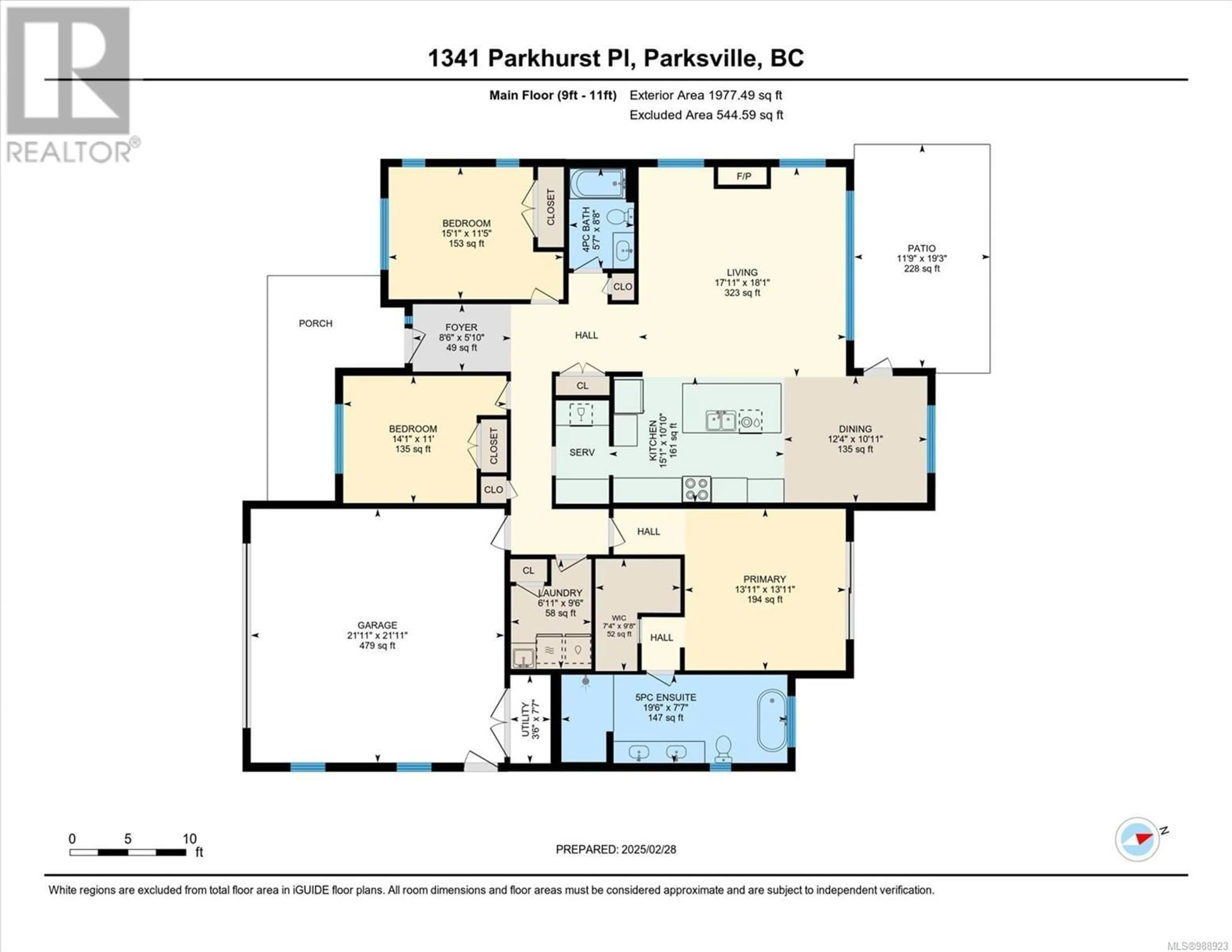 Floor plan for 1341 Parkhurst Pl, Parksville British Columbia V9P2E5