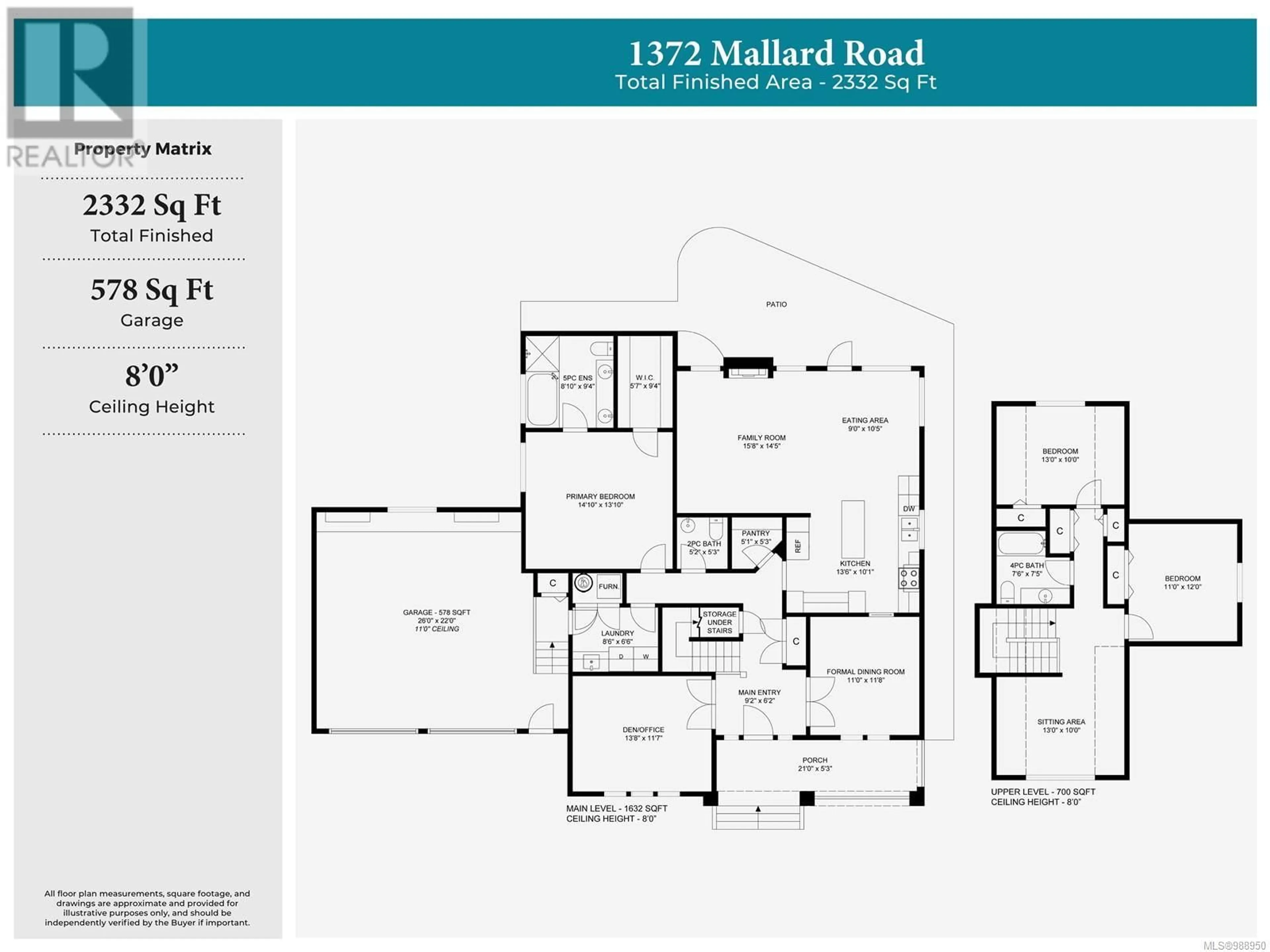 Floor plan for 1372 Mallard Rd, French Creek British Columbia V9P2A3