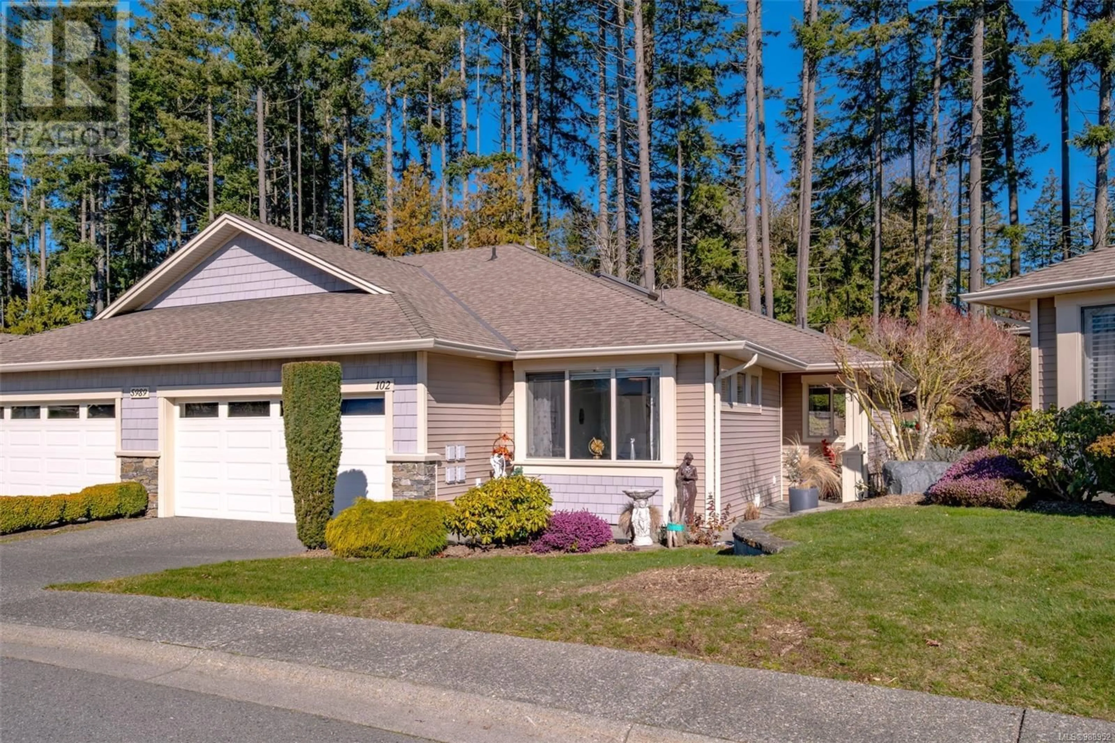 Home with vinyl exterior material, street for 102 5989 Kaden Pl, Nanaimo British Columbia V9T0B5